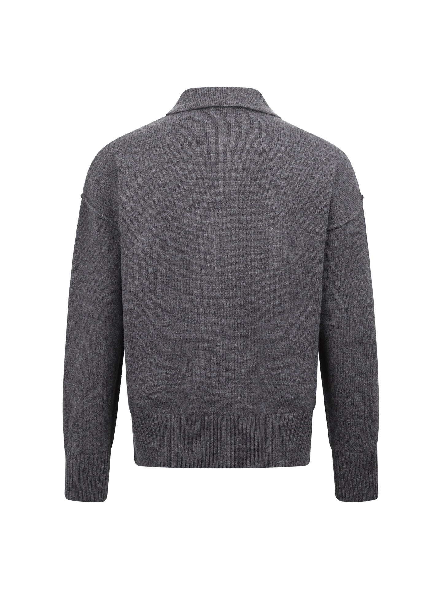 Ami Paris 26FW羊毛爱心Logo标识毛衣Polo衫 ●正品4900购入开发 ●超级羊驼毛混纺纱线 ●采用进口