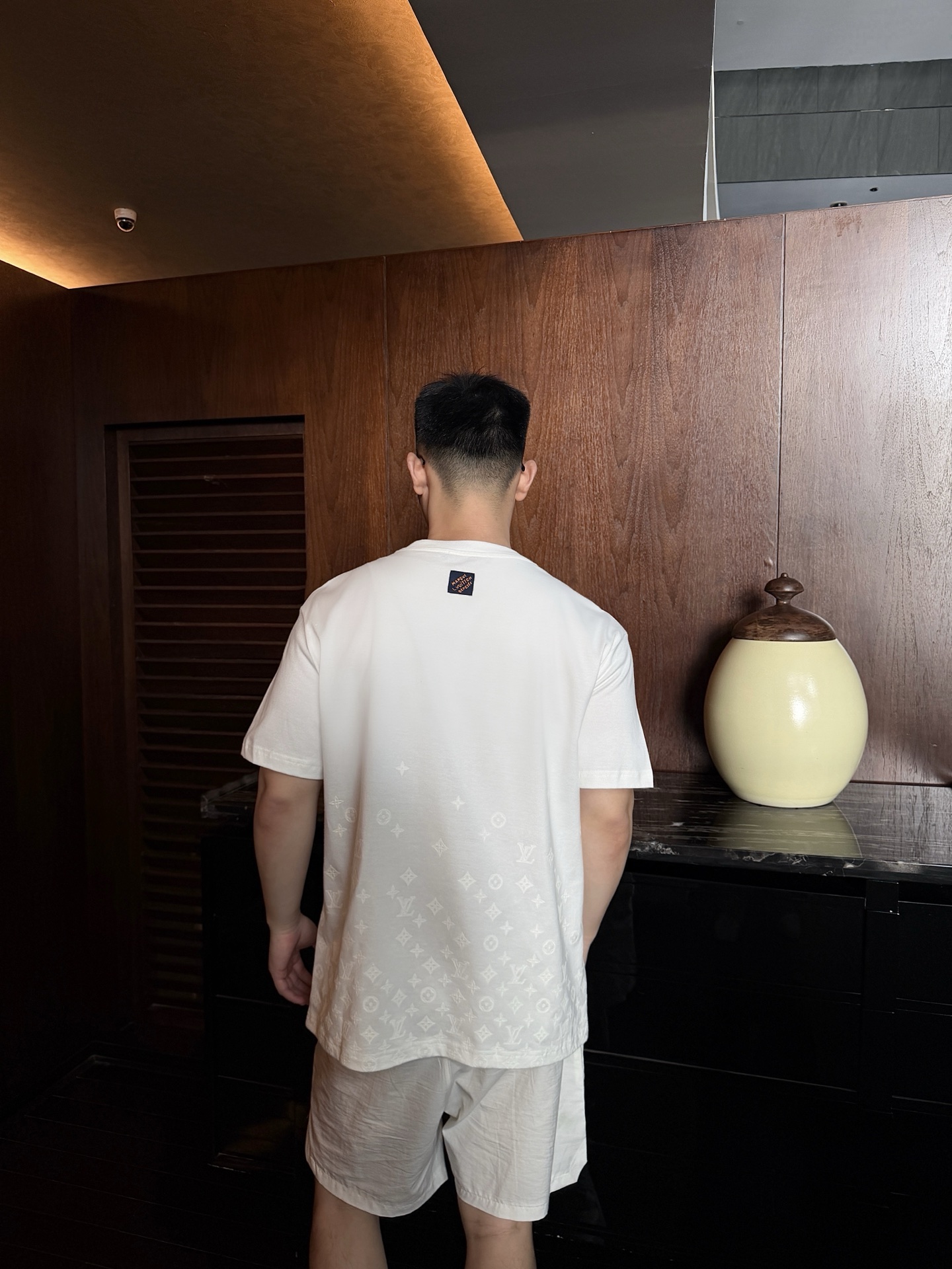 LV 26FW MONOGRAM GRADIENT植绒印花T恤 ●正品10400购入开发 ●40支双股加捻精疏棉平纹布2