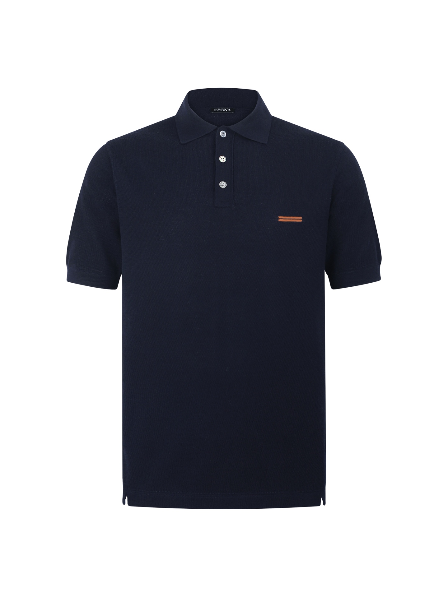 ZEGNA 刺绣标识棉质针织Polo衫 ●正品7900购入开发 ●40支棉纱羊毛混纺双股纱线 ●采用德国进口(SOTO)