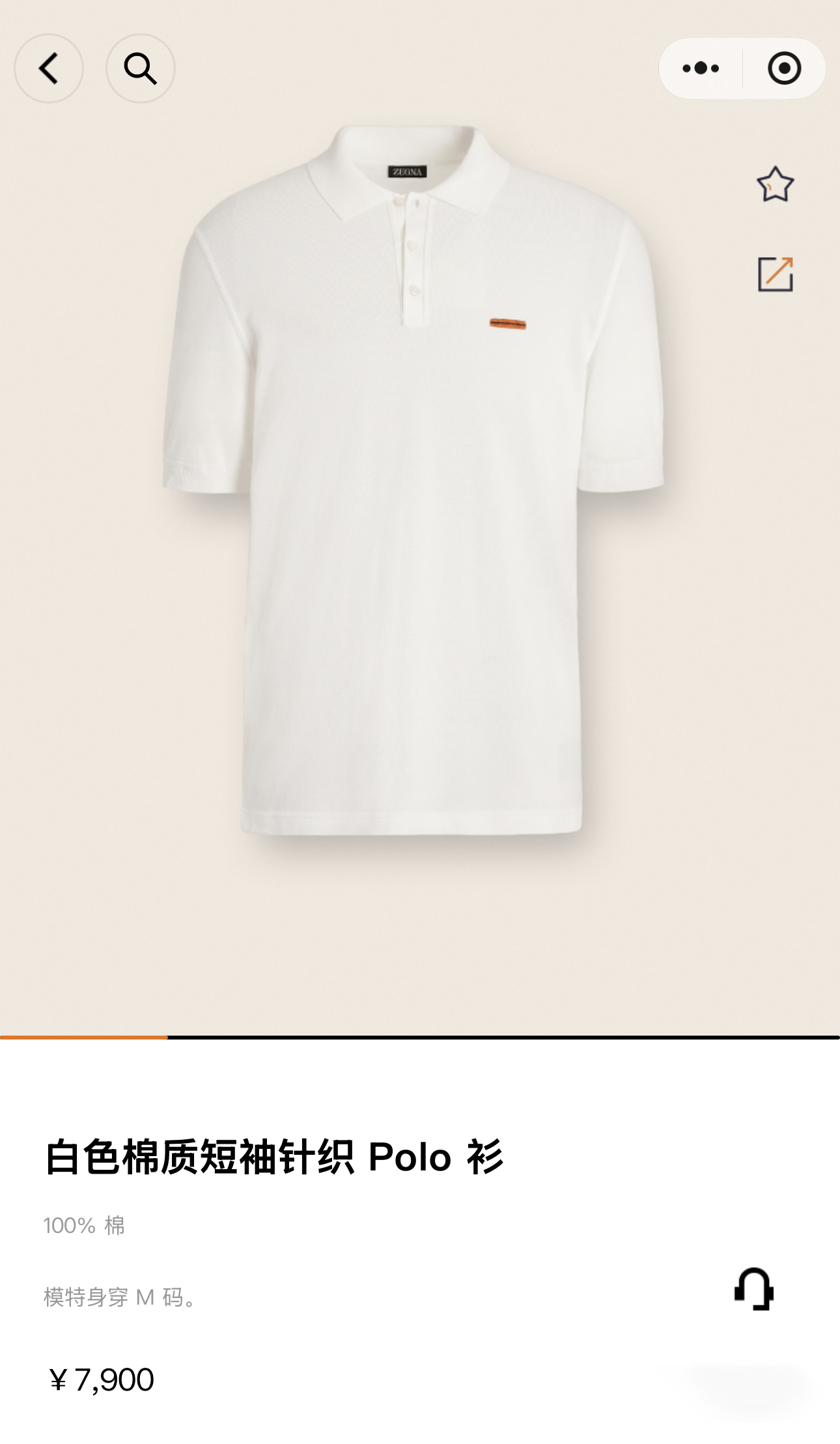 ZEGNA 刺绣标识棉质针织Polo衫 ●正品7900购入开发 ●40支棉纱羊毛混纺双股纱线 ●采用德国进口(SOTO)