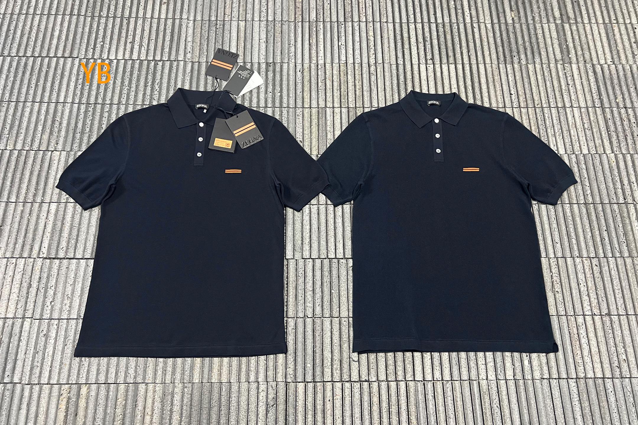 ZEGNA 刺绣标识棉质针织Polo衫 ●正品7900购入开发 ●40支棉纱羊毛混纺双股纱线 ●采用德国进口(SOTO)