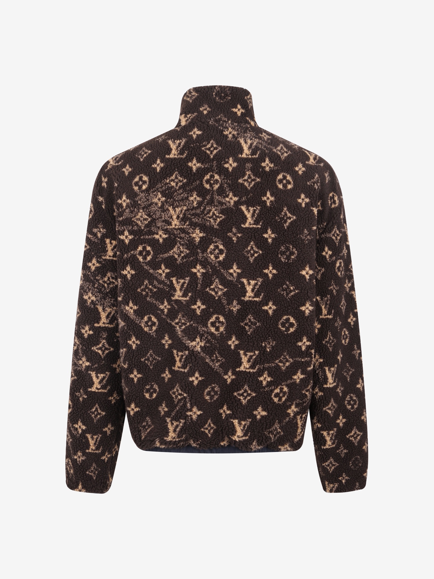 LV 26FW Monogram双面穿抓绒束腰夹克 ●正品22600购入开发 ●定制提花云感摇粒绒面料 ●定染100%腈