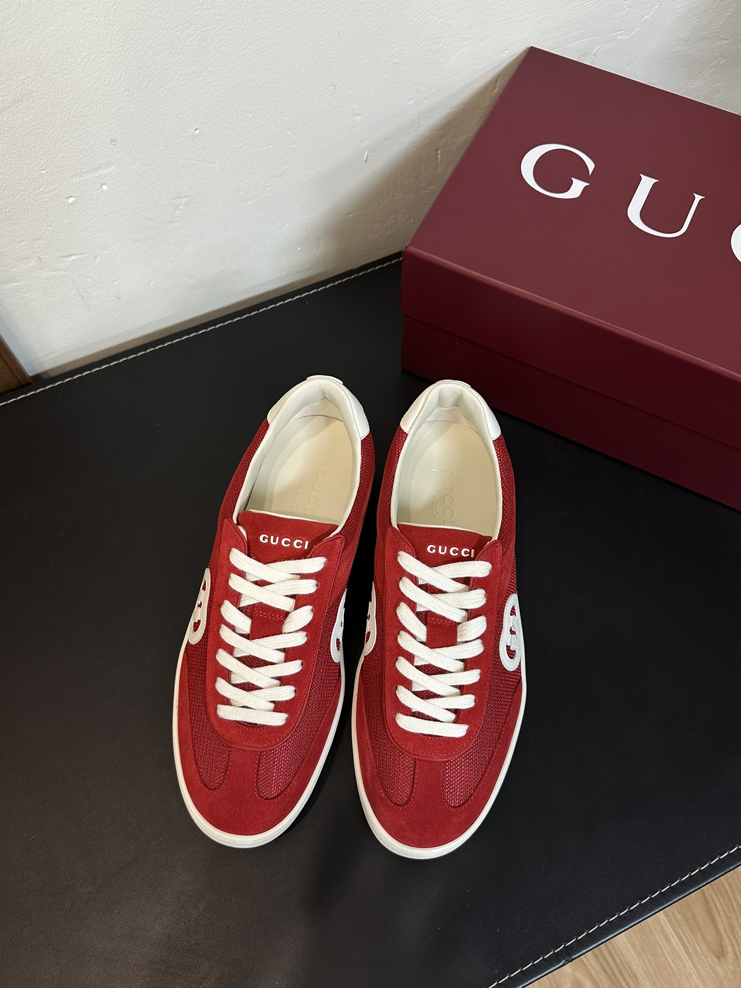 Gucci Sapatos Tênis Unissexo Casual