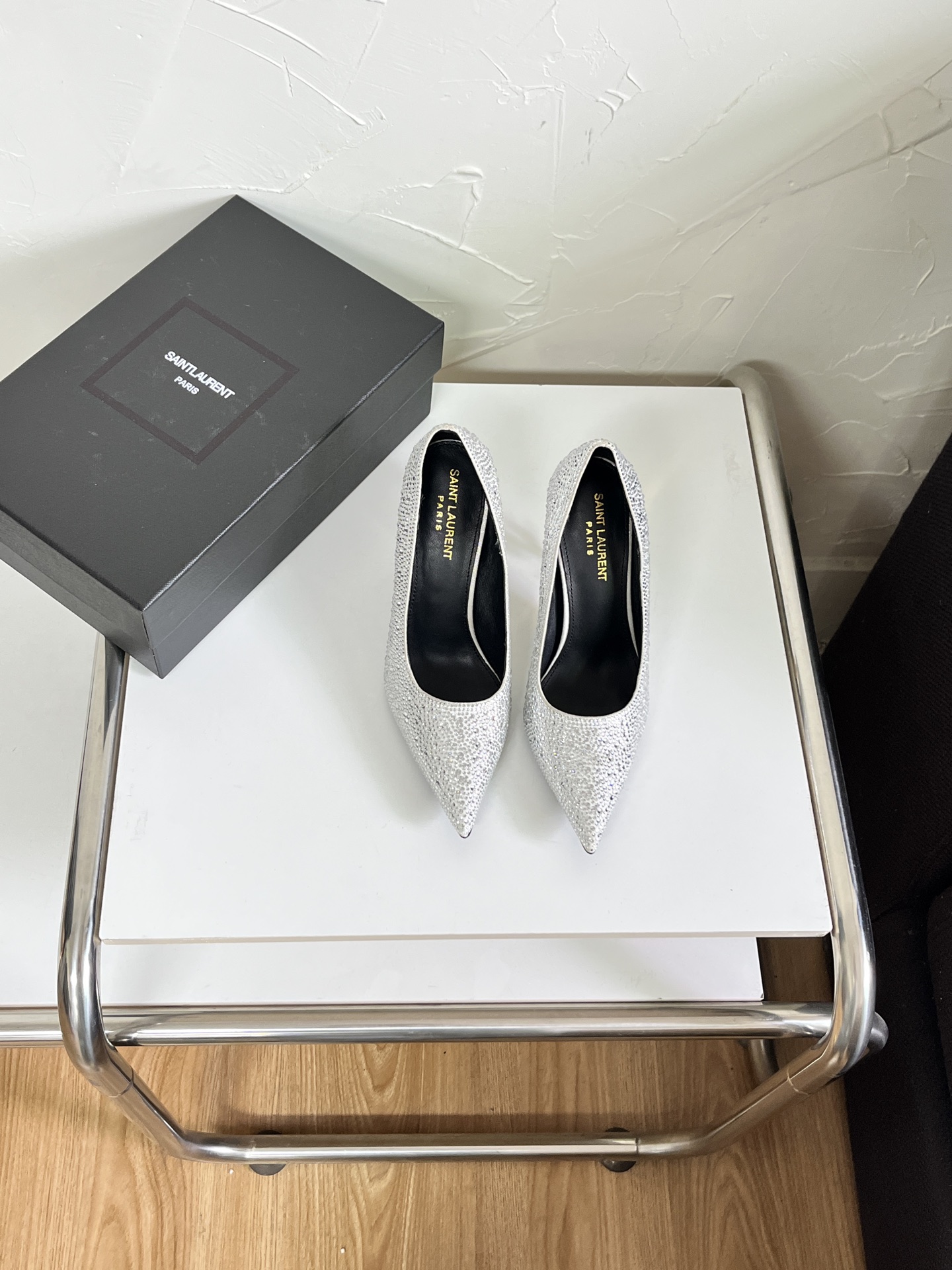 NO:625582,ysl saint laurent rhinestone high heels, high heels shoes, saint laurent, saint laurent, high heels19860909ysl 圣罗兰水钻高跟鞋,高跟鞋单鞋,saint laurent,saint laurent,high heels,Women's Shoes