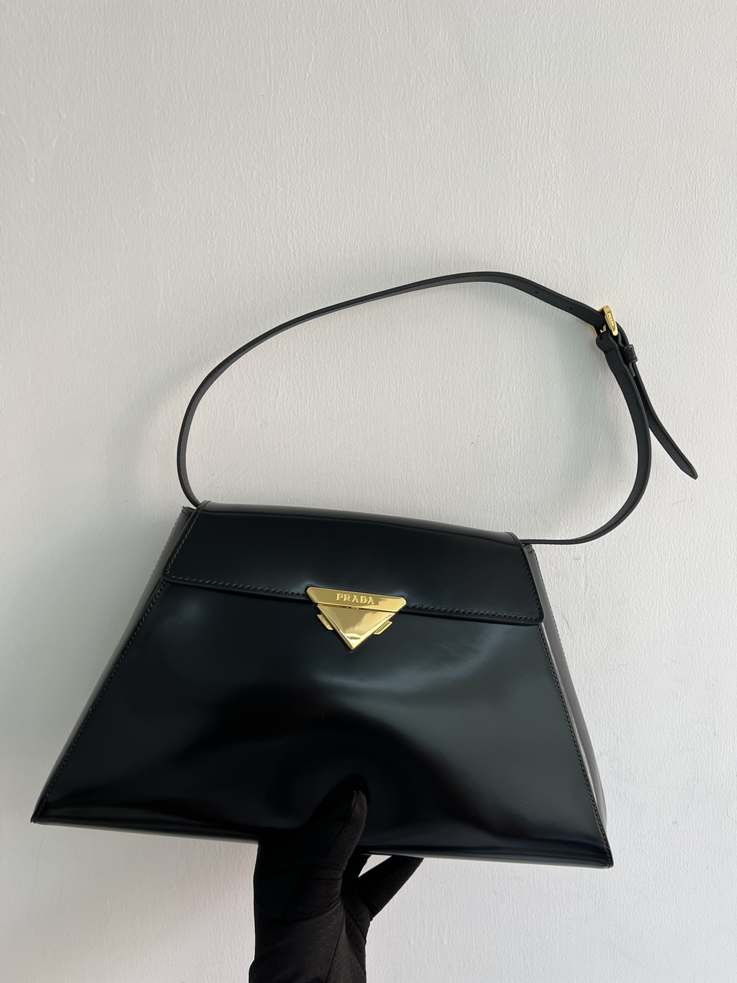 Prada Original factory catwalk style triangle style