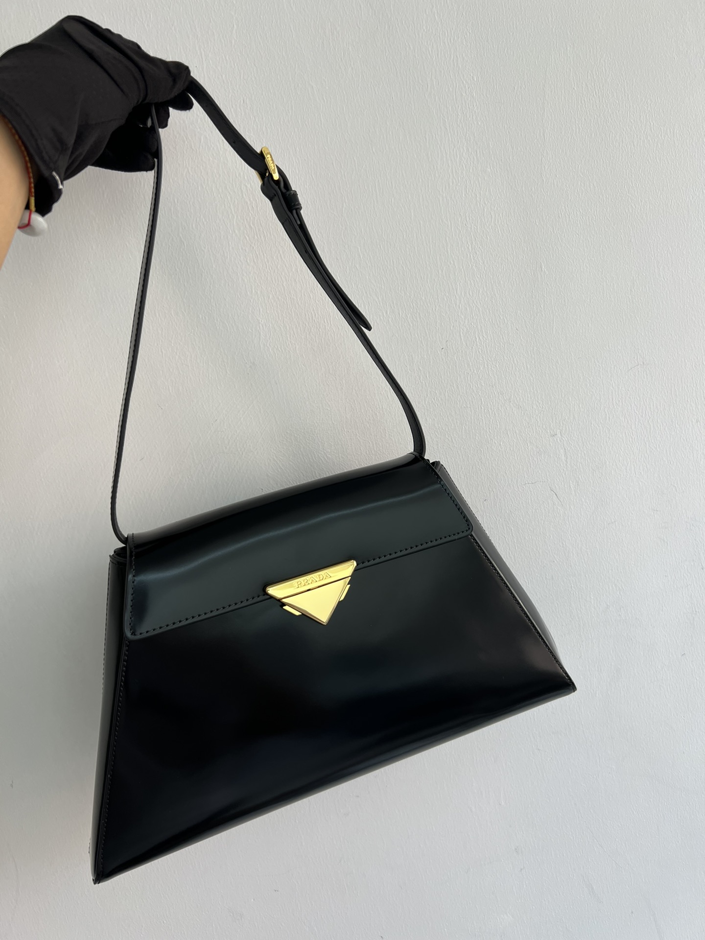Prada Original factory catwalk style triangle style