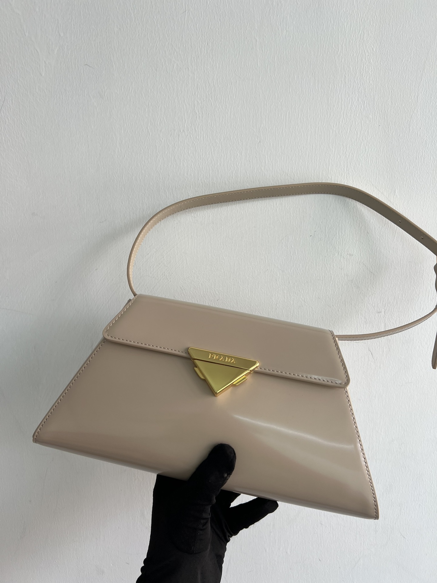 Prada Trumpet! Original factory catwalk style triangle style