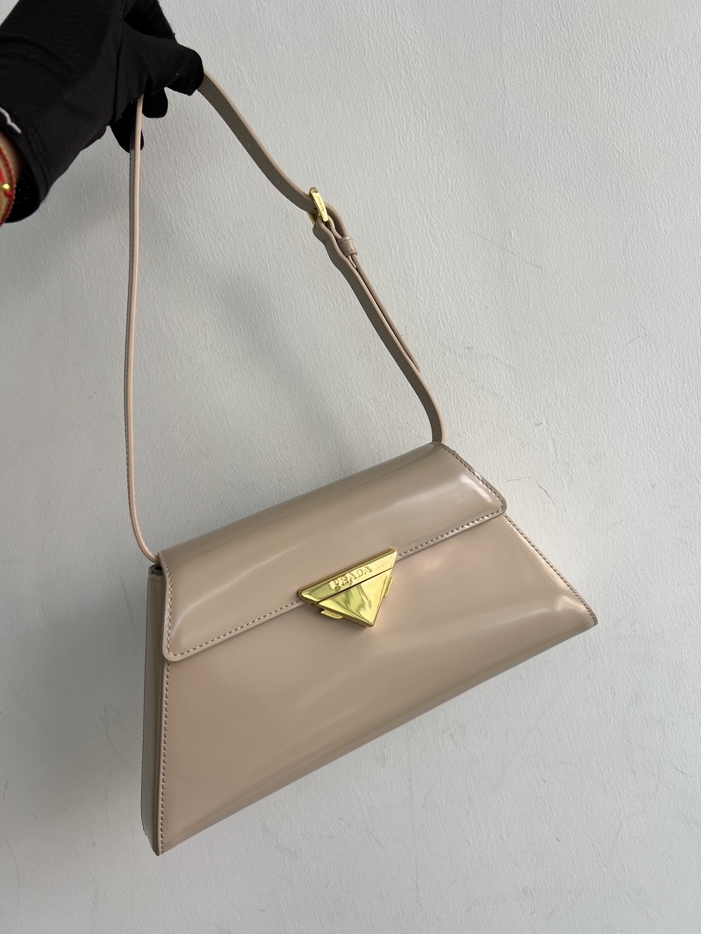 Prada Trumpet! Original factory catwalk style triangle style