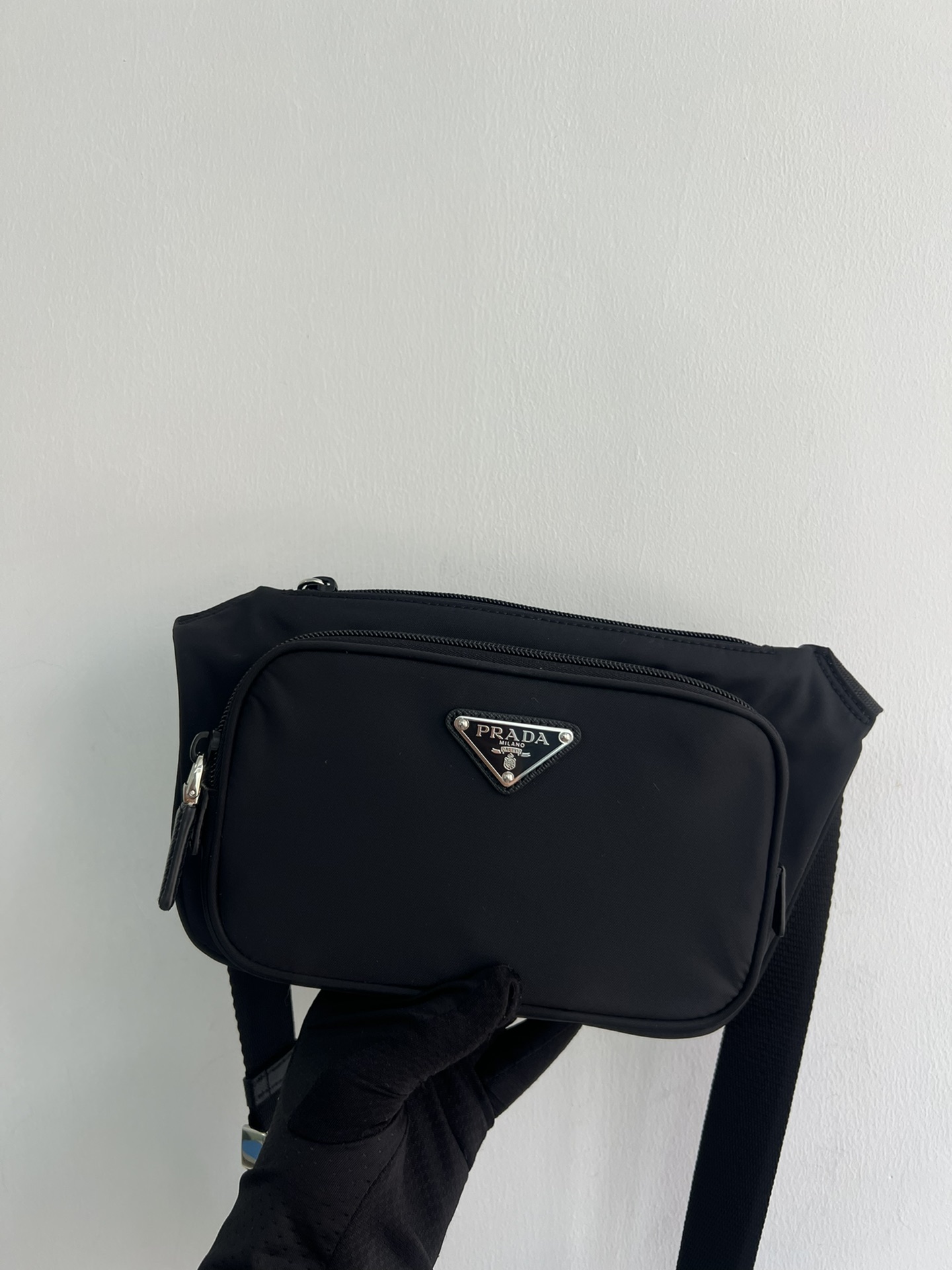 Official small prada belt bag