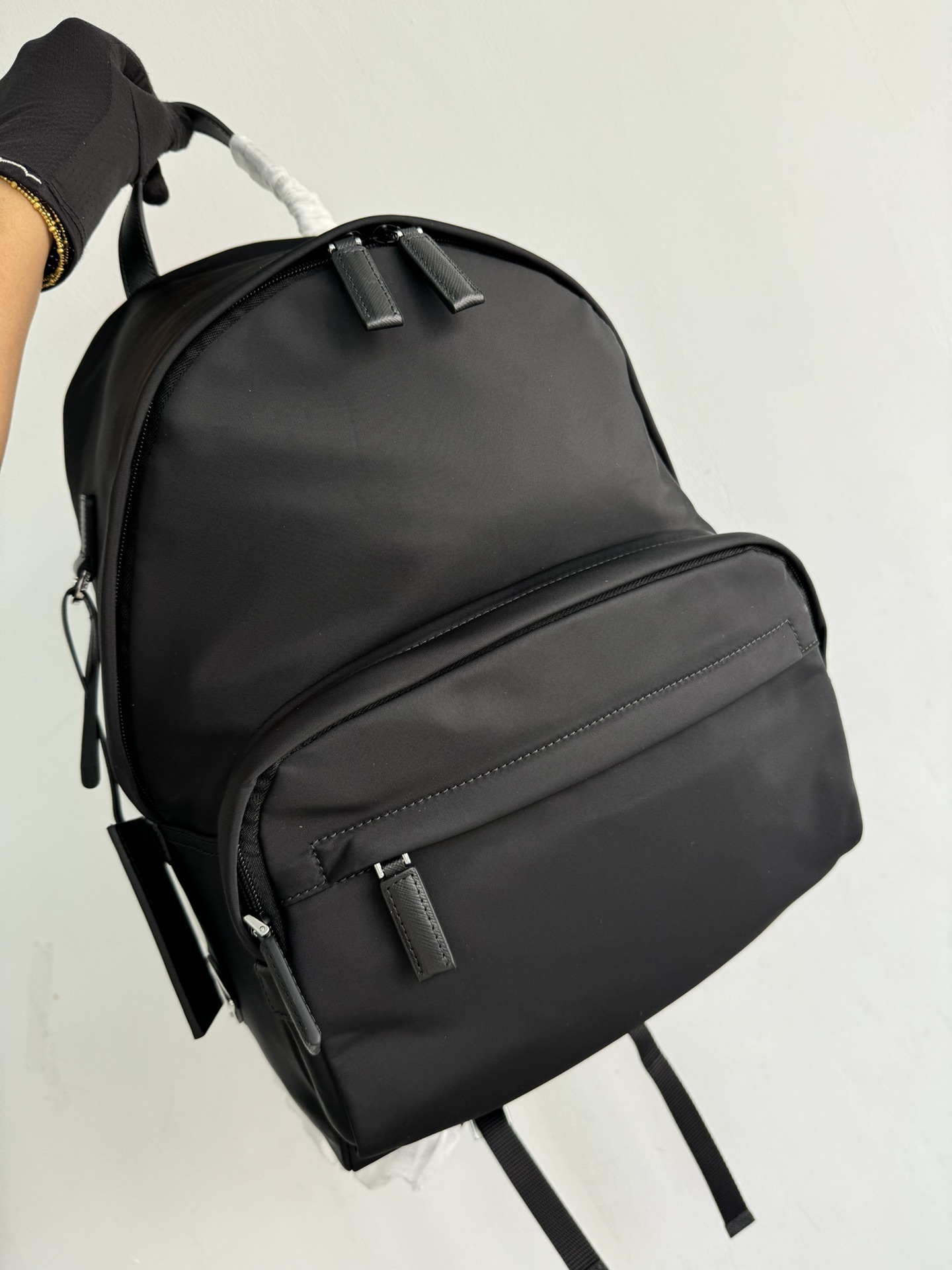 Prada 25 classic 2Vl066 black backpack has arrived, fully upgraded from the original order, using imported parachute fabric + top-grade hardware,