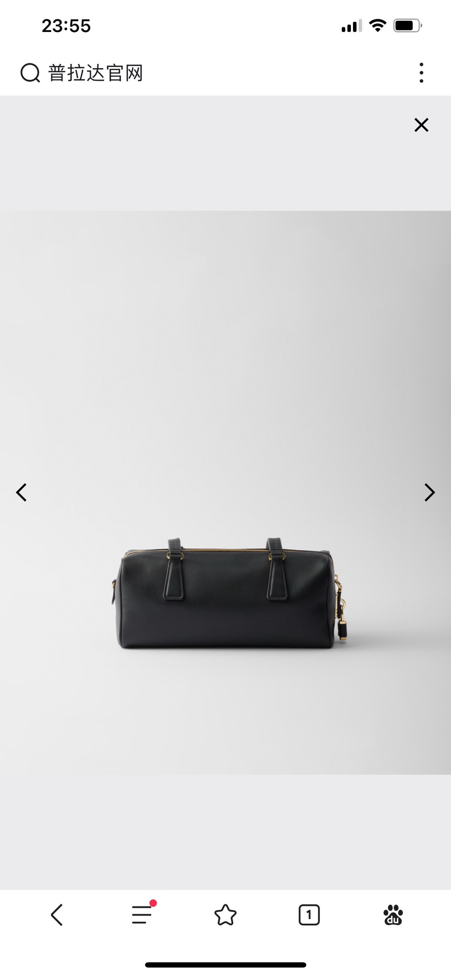 Prada Official website picture