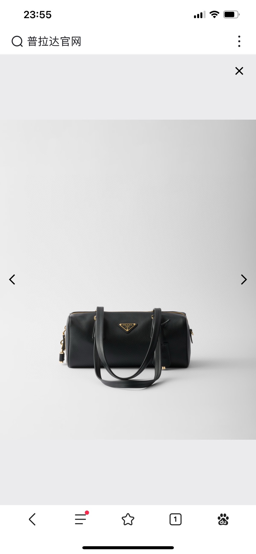 Prada Official website picture