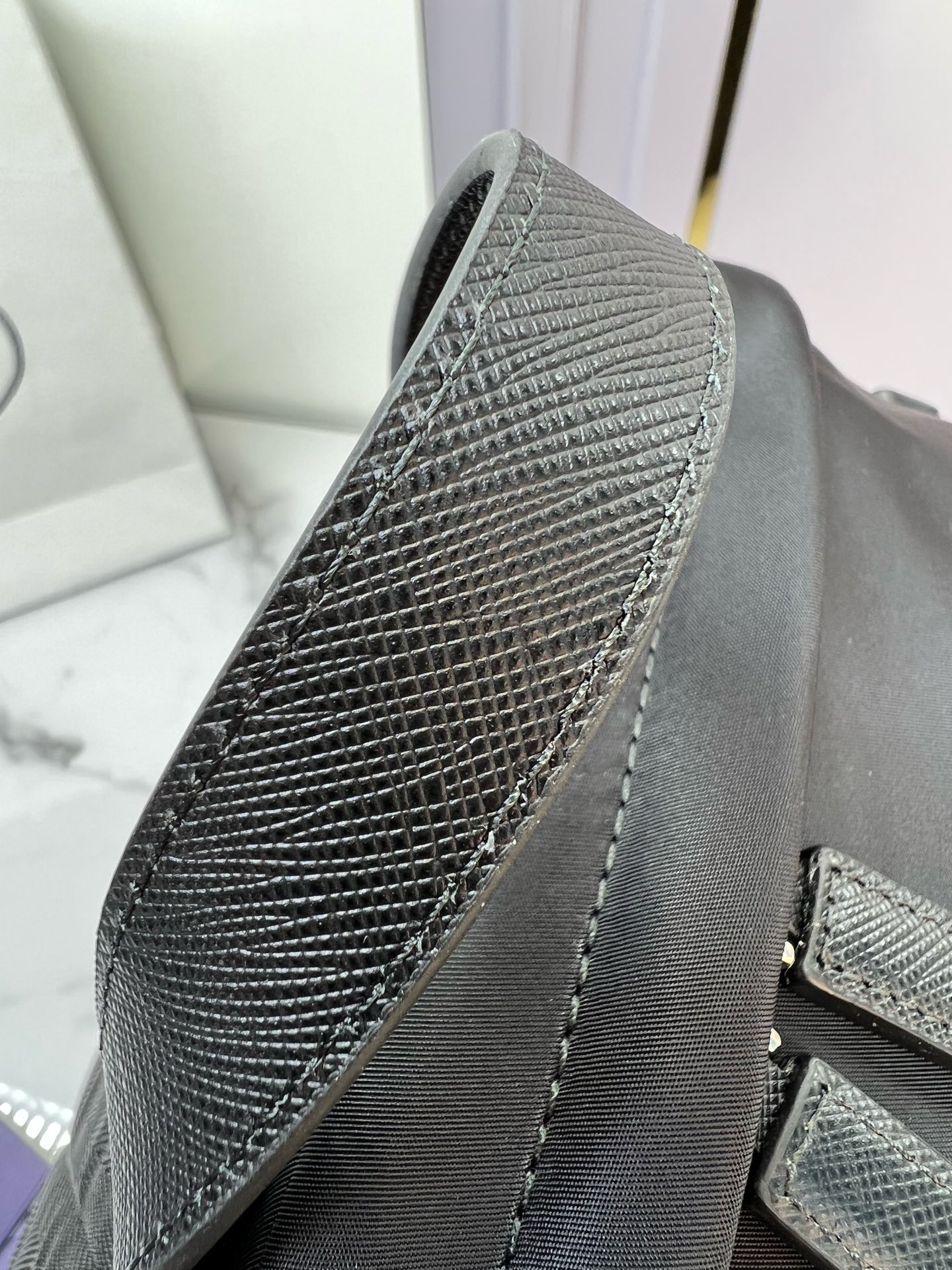 prada original quality P family latest official model on sale 2VZ048 brushed hardware! triangular enamel plaque logo backpack