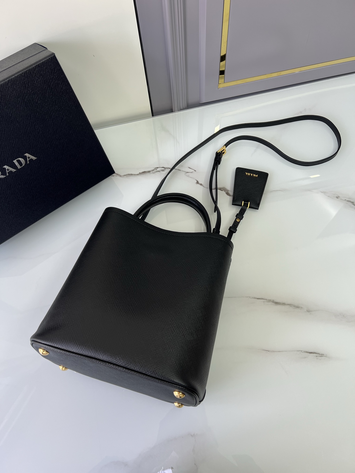 Prada More details Double bucket bag 1BA212