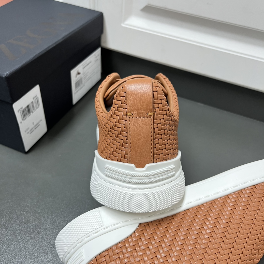P510ZEGNA Original Ermenegildo Zegna Woven Zapatos de hombre, El entrenador Triple Stitch es uno de 