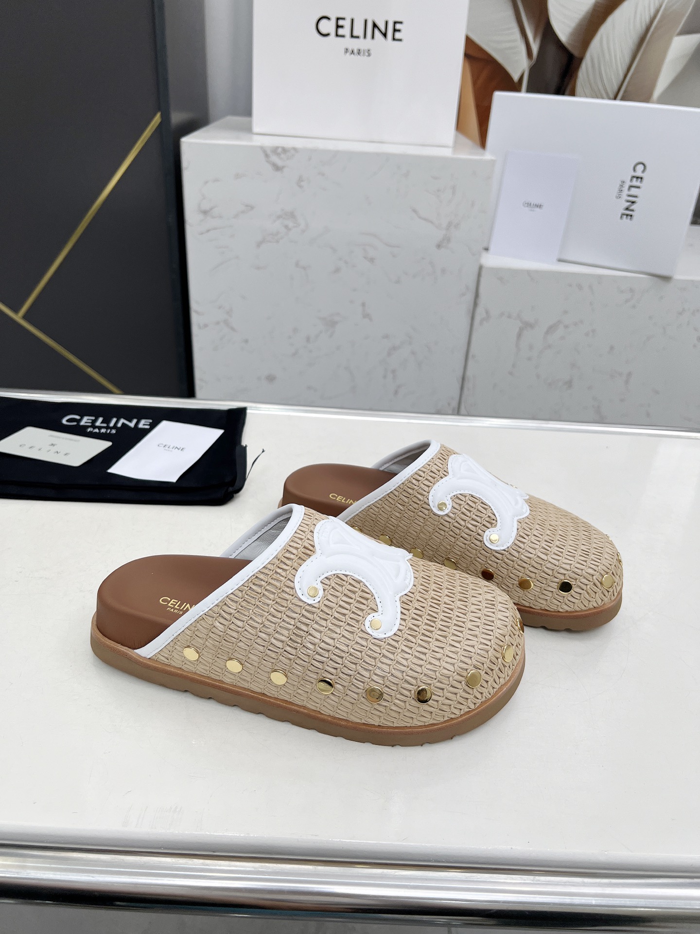 Celine 25SS Espadrille Rivet Birkenstock Sandals - Effortless French Style 5 i1743696380932 4749 0 3
