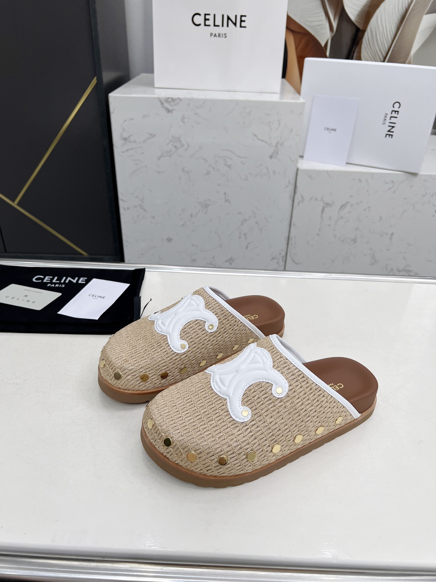 Celine 25SS Espadrille Rivet Birkenstock Sandals - Effortless French Style 2 i1743696381052 3924 0 1