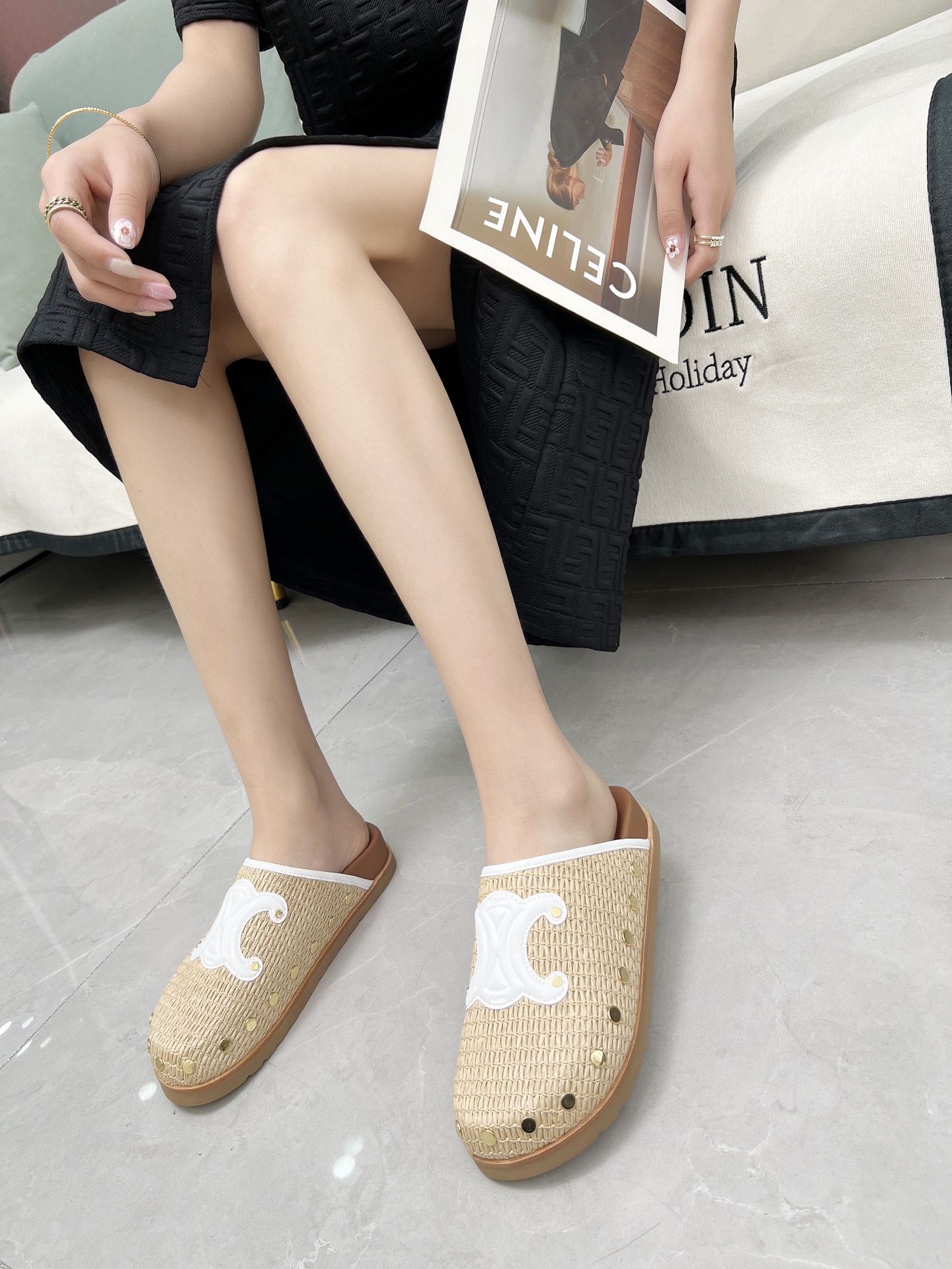 Celine 25SS Espadrille Rivet Birkenstock Sandals - Effortless French Style 6 i1743696382314 5196 0 4
