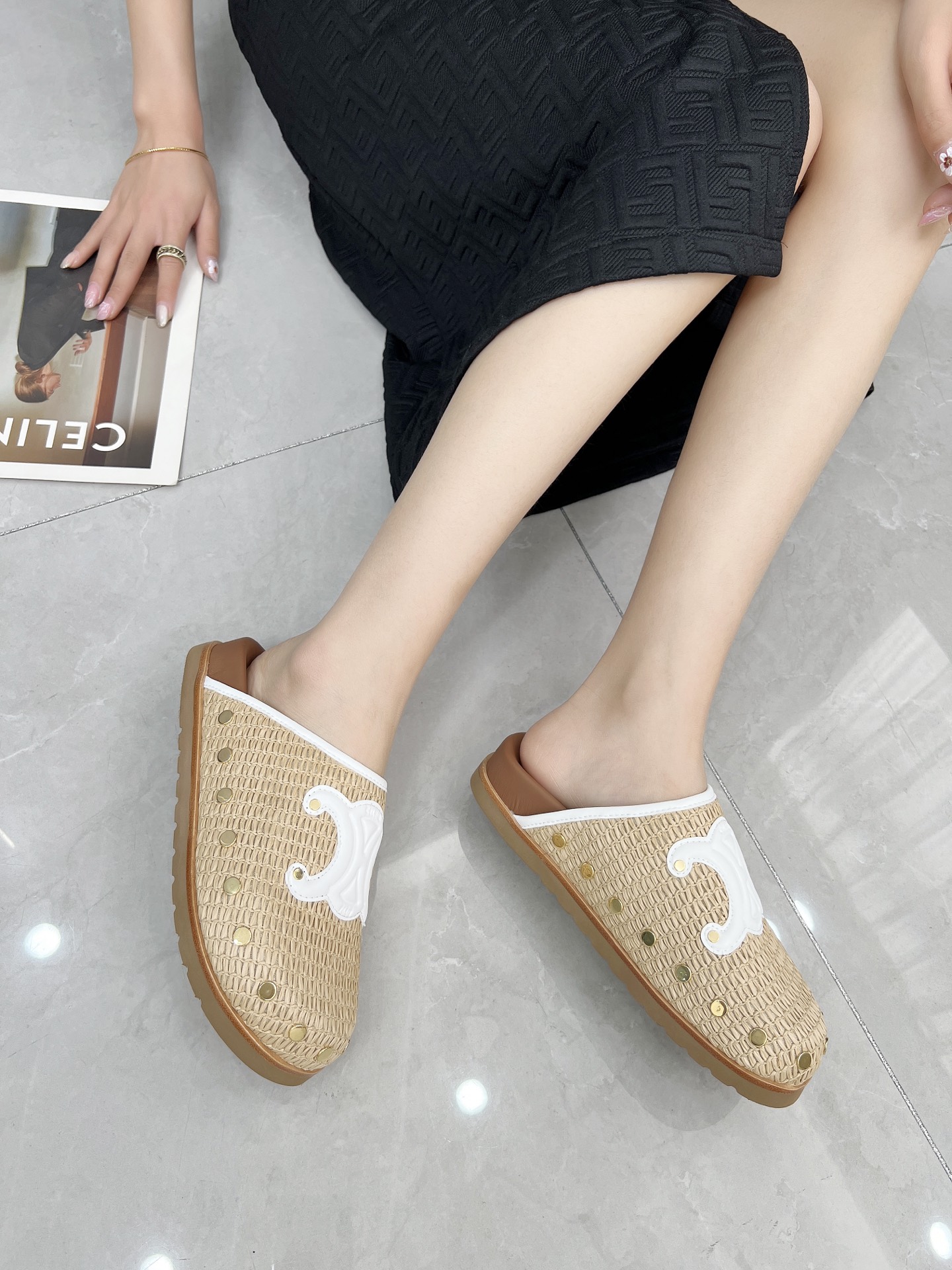 Celine 25SS Espadrille Rivet Birkenstock Sandals - Effortless French Style 10 i1743696383038 9496 0 8
