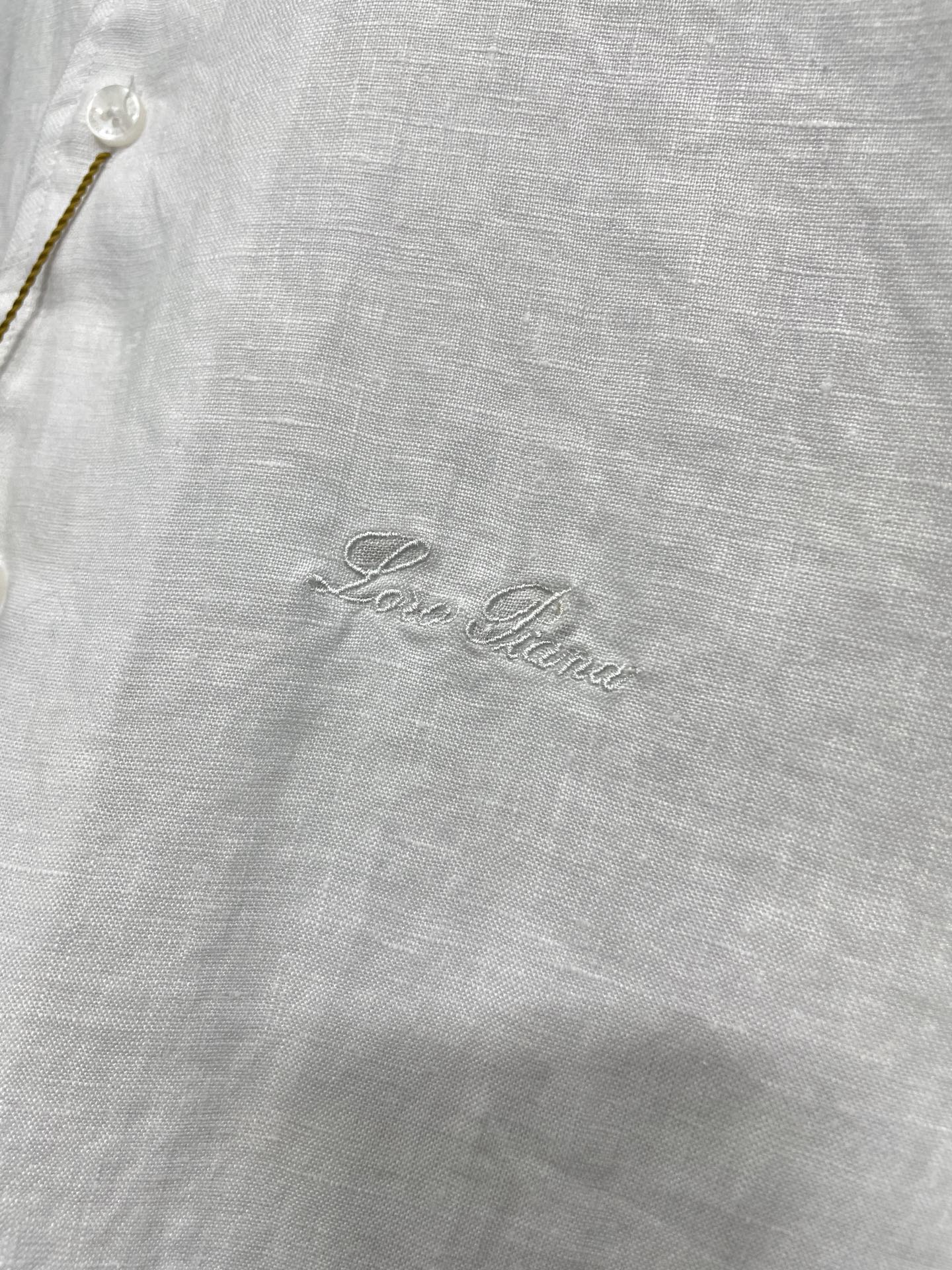 。🔅LSS春夏新款进口亚麻面料纯色翻领衬衣，男士简约logo刺绣标识商务休闲百搭长袖衬衫！贸易公司渠道稀