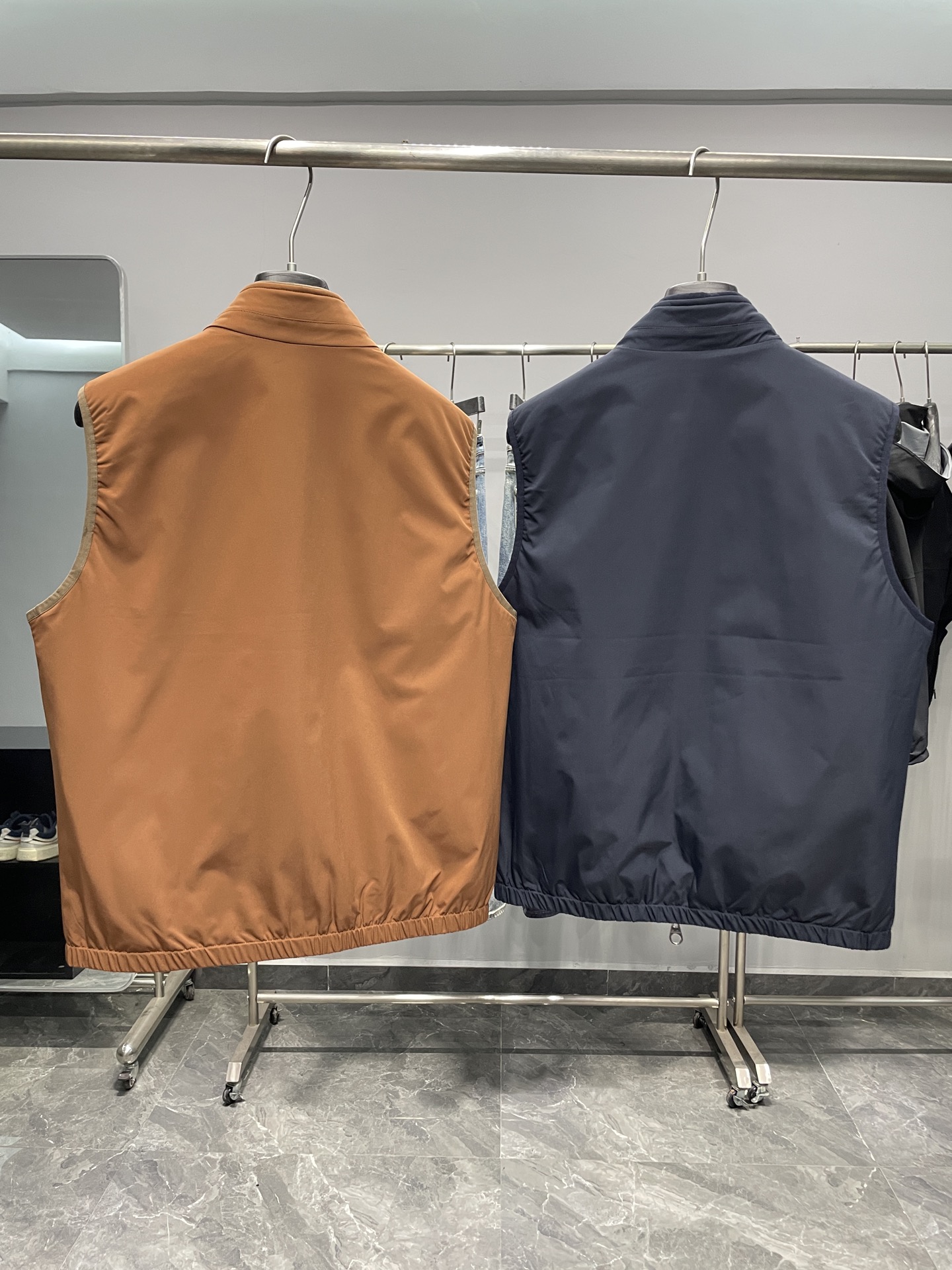 lP🆕75FW秋冬新款时尚立领拉链夹棉马甲，男士经典菱形绗缝双面穿无袖棉服外套！贸易公司渠道稀出，同步官