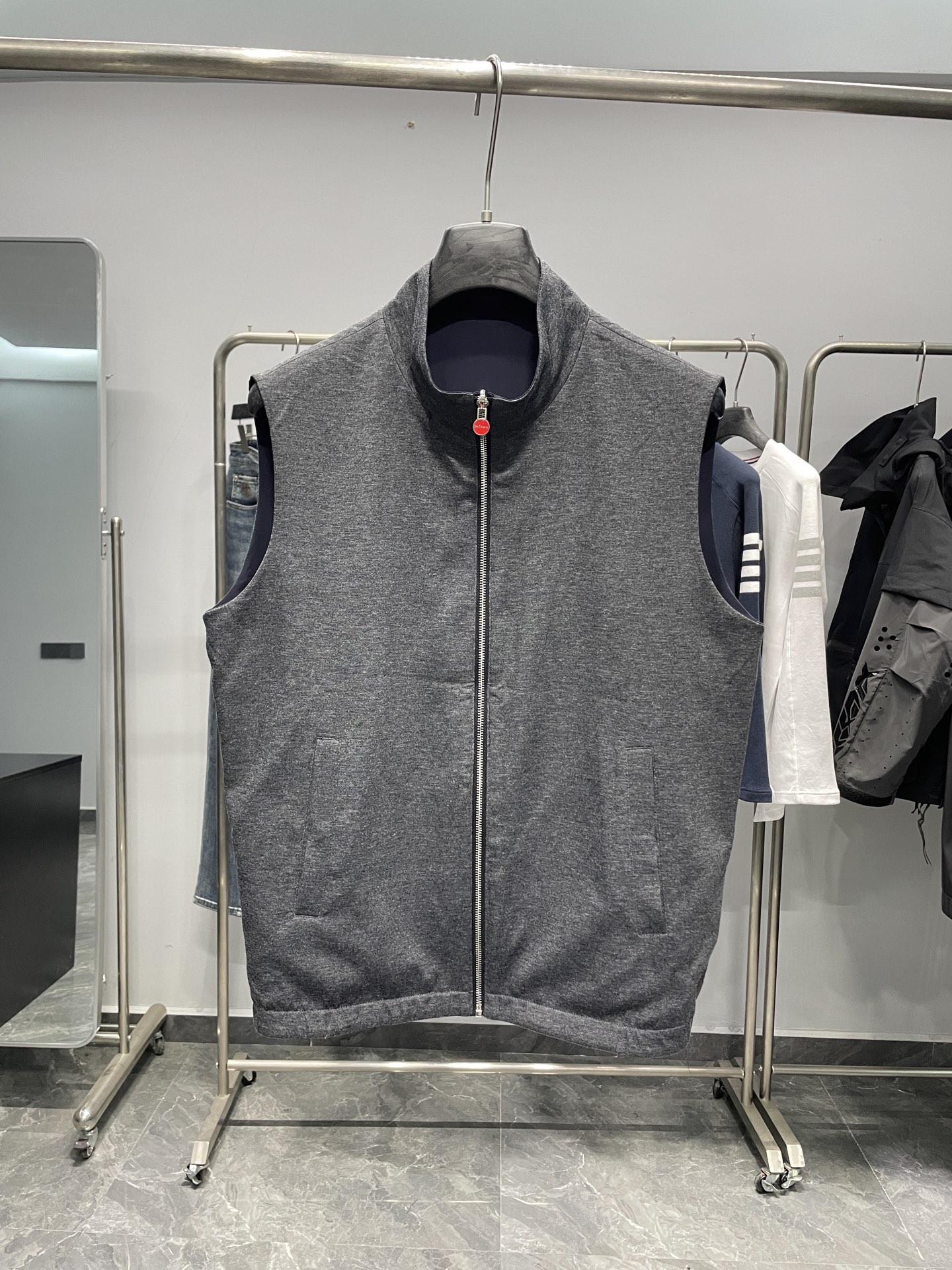 藏青色细节图～