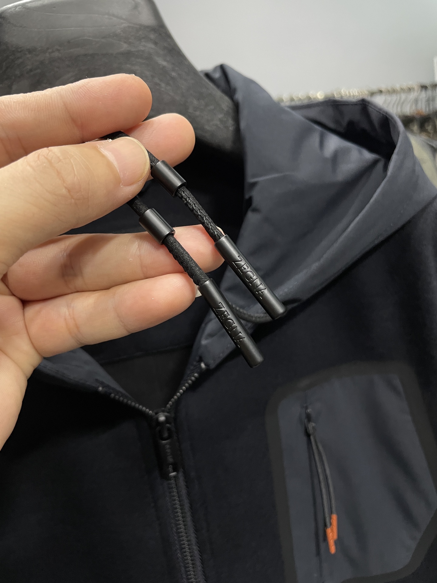 EZ25FW秋季新款进口羊毛运动开衫夹克，男士时尚抽绳拉链帽衫外套！贸易公司渠道稀出，同步官网发售！都市