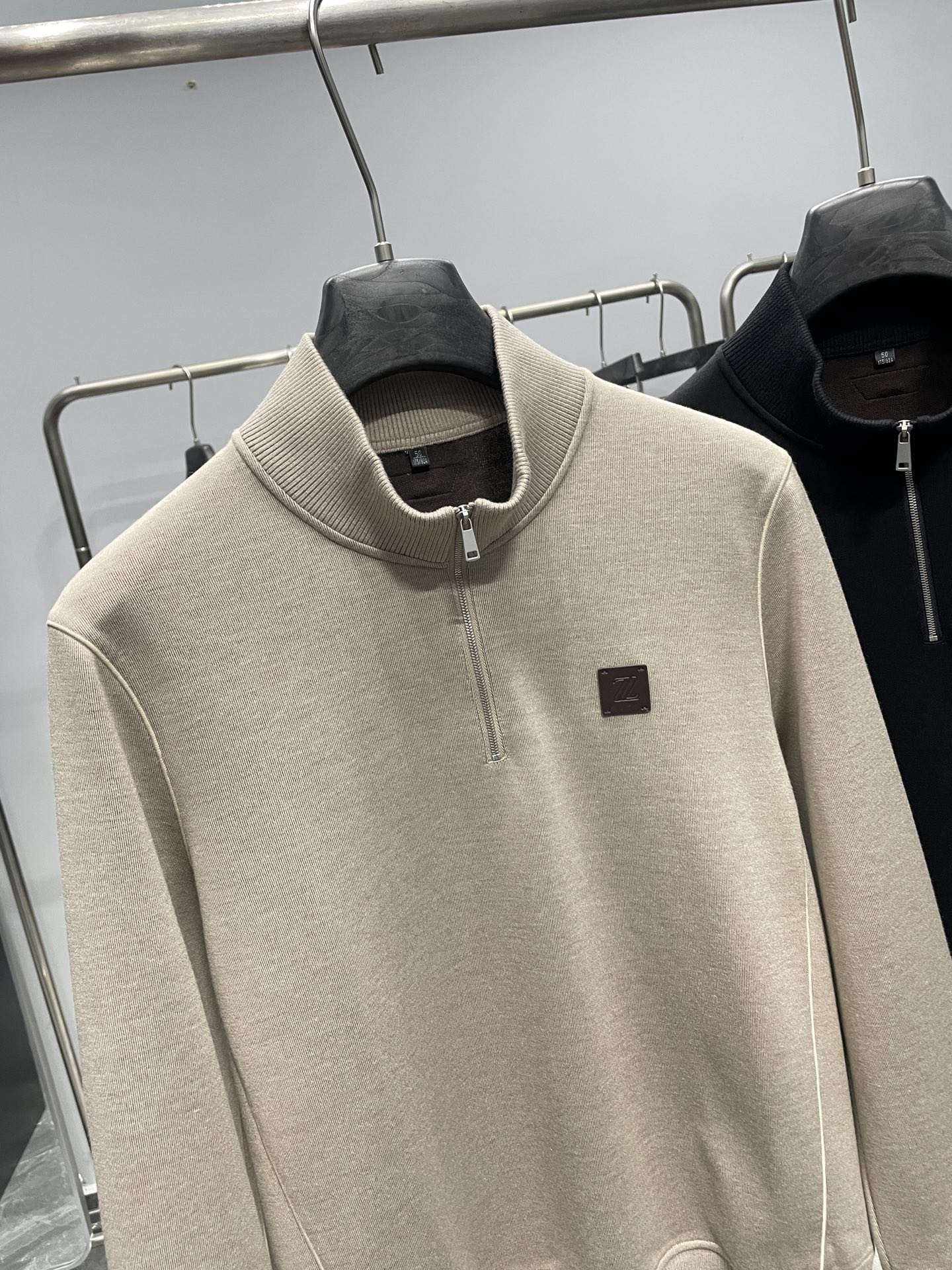 Men's Wool Blend Half-Zip Pullover Sweater - Stylish & Comfortable 4 i1757551833984 3297 0 2