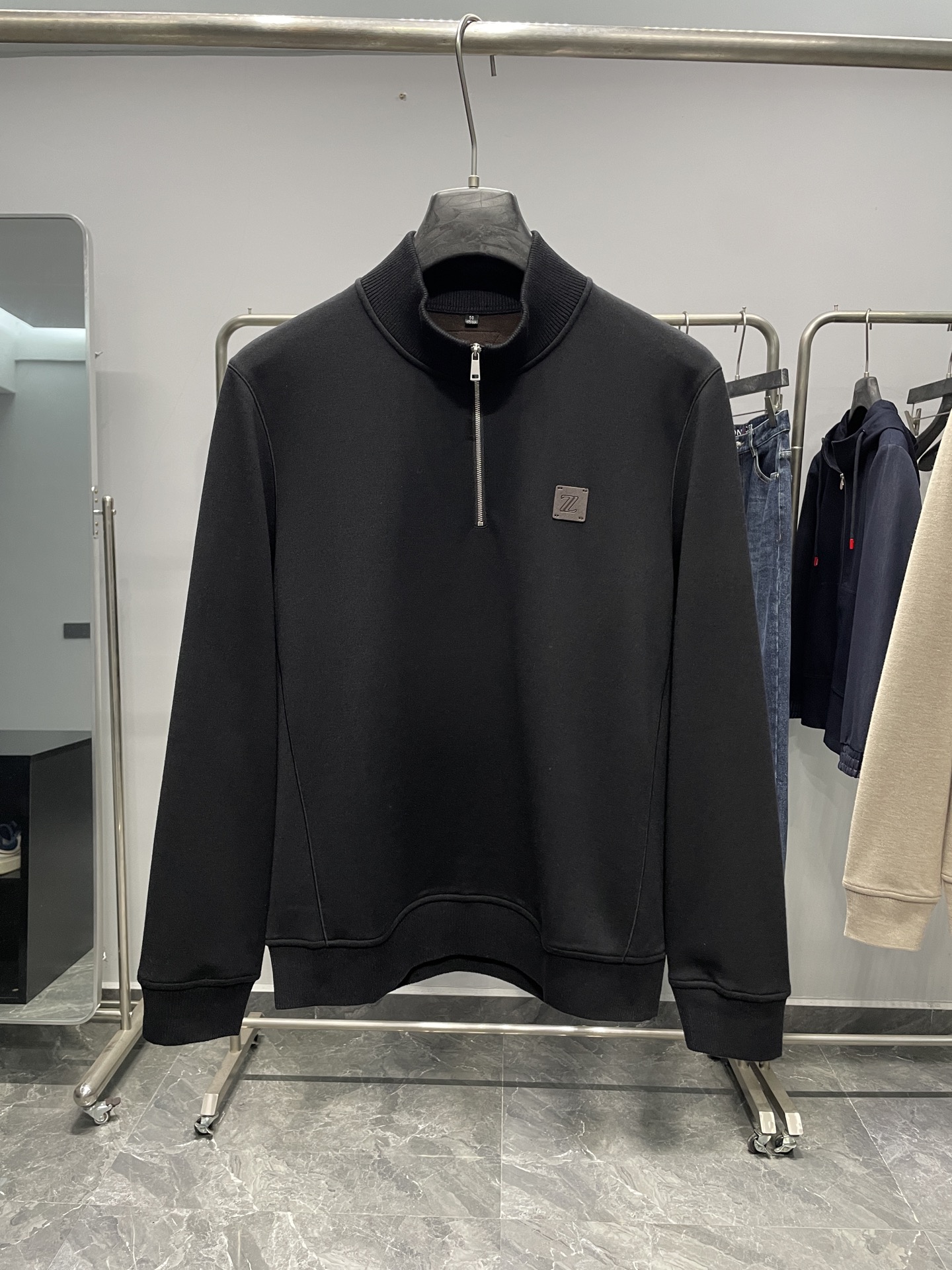 Men's Wool Blend Half-Zip Pullover Sweater - Stylish & Comfortable 10 i1757551836924 8150 0 8