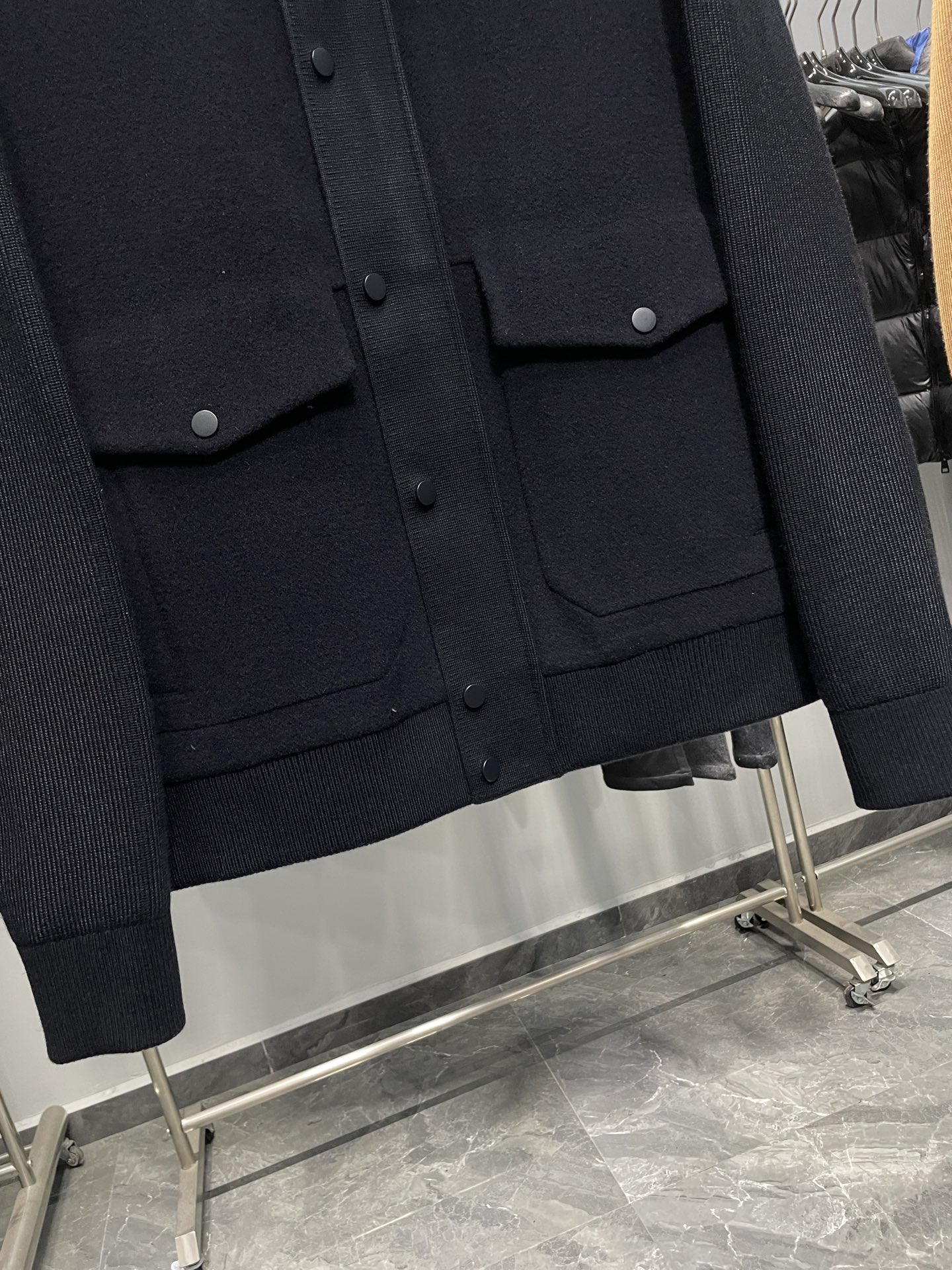 深藏青色细节图～