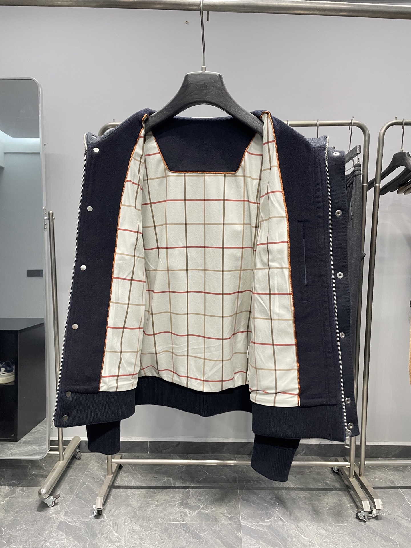 深藏青色细节图～