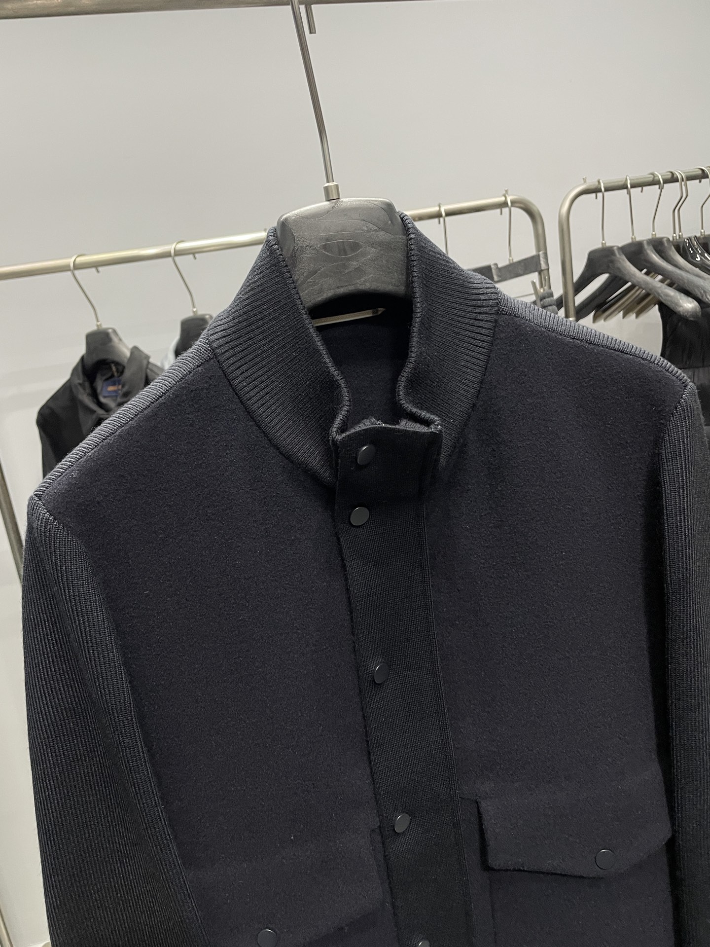 深藏青色细节图～