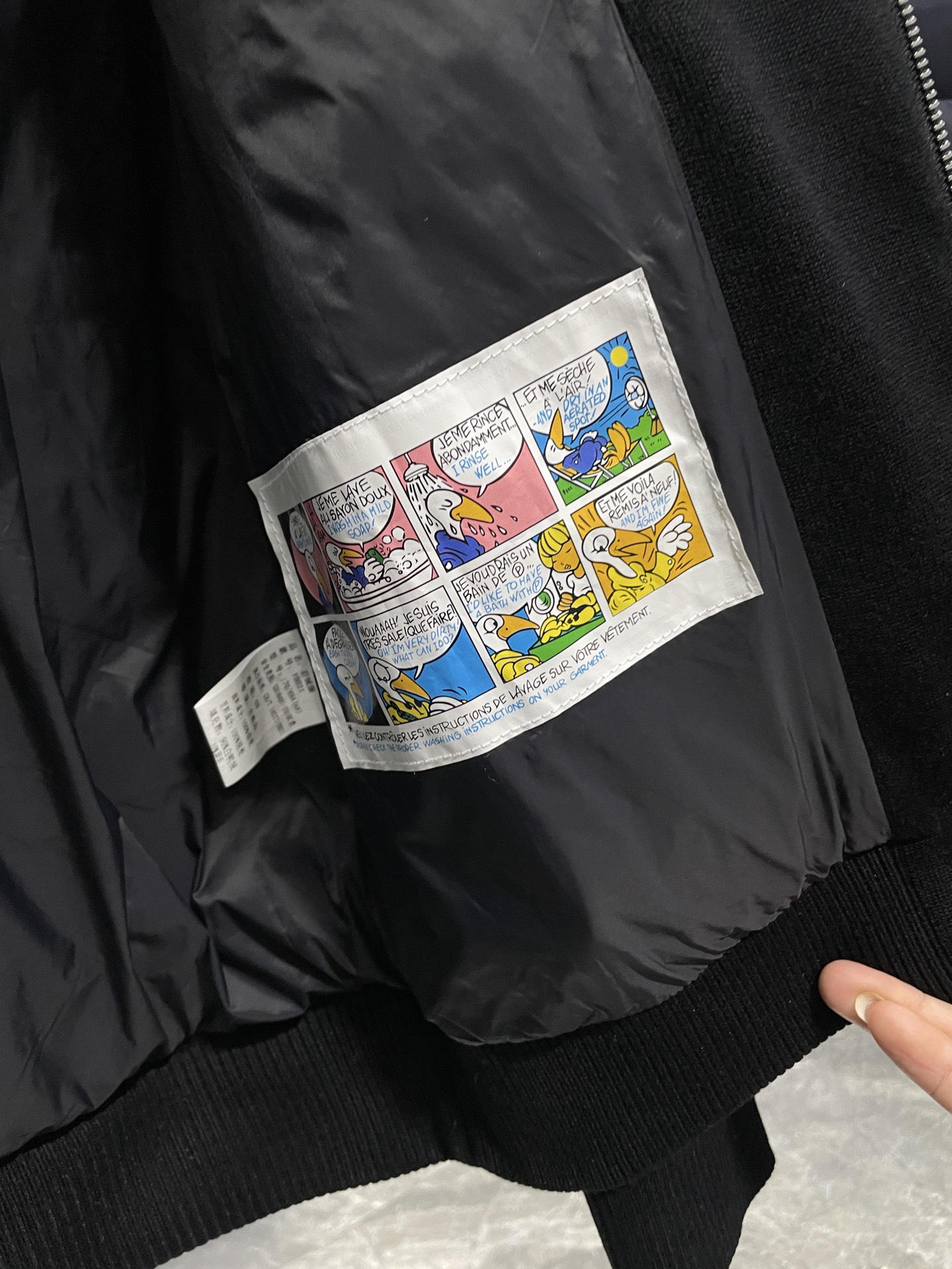 羽绒服 黑色细节图～