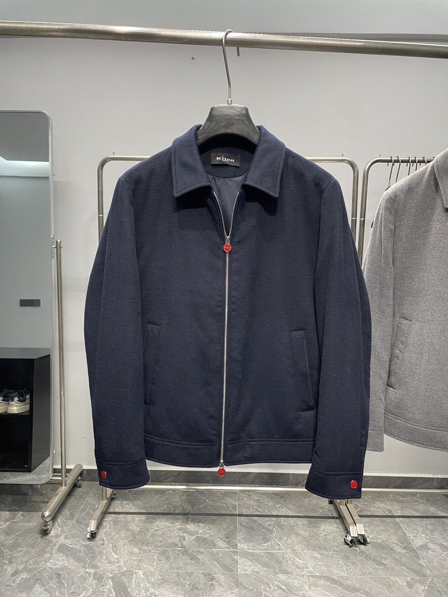 藏青色细节图～