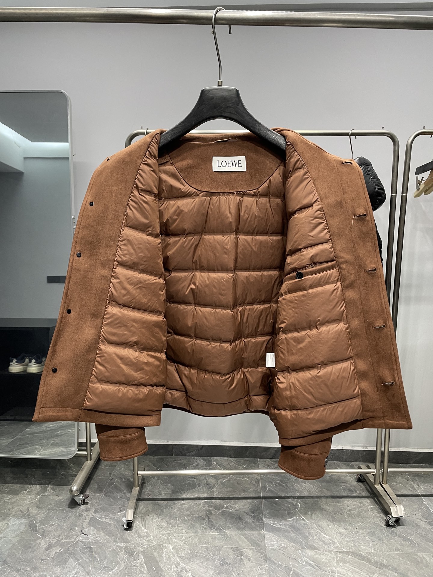 羽绒服 咖色细节图～