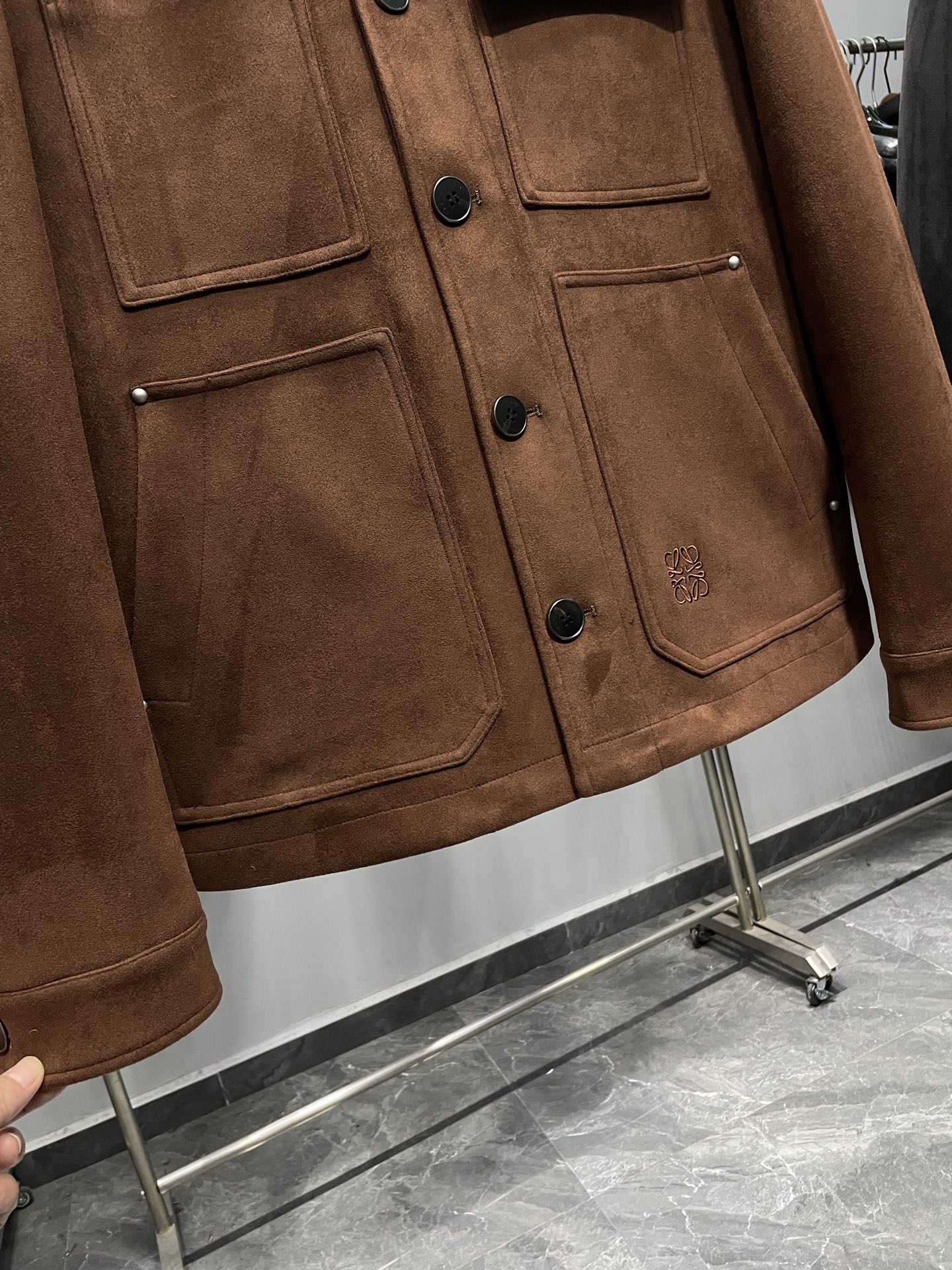 羽绒服 咖色细节图～