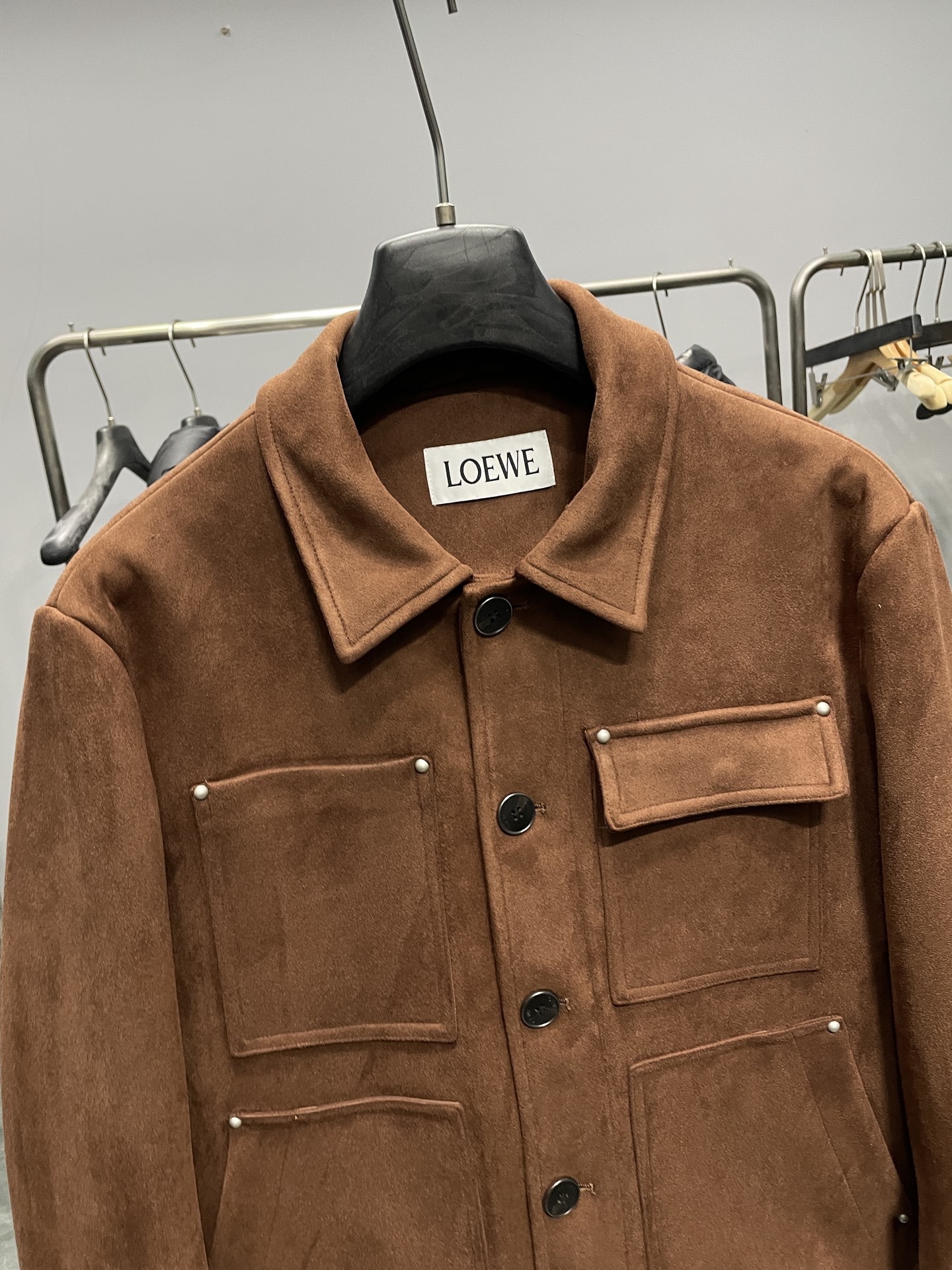 羽绒服 咖色细节图～