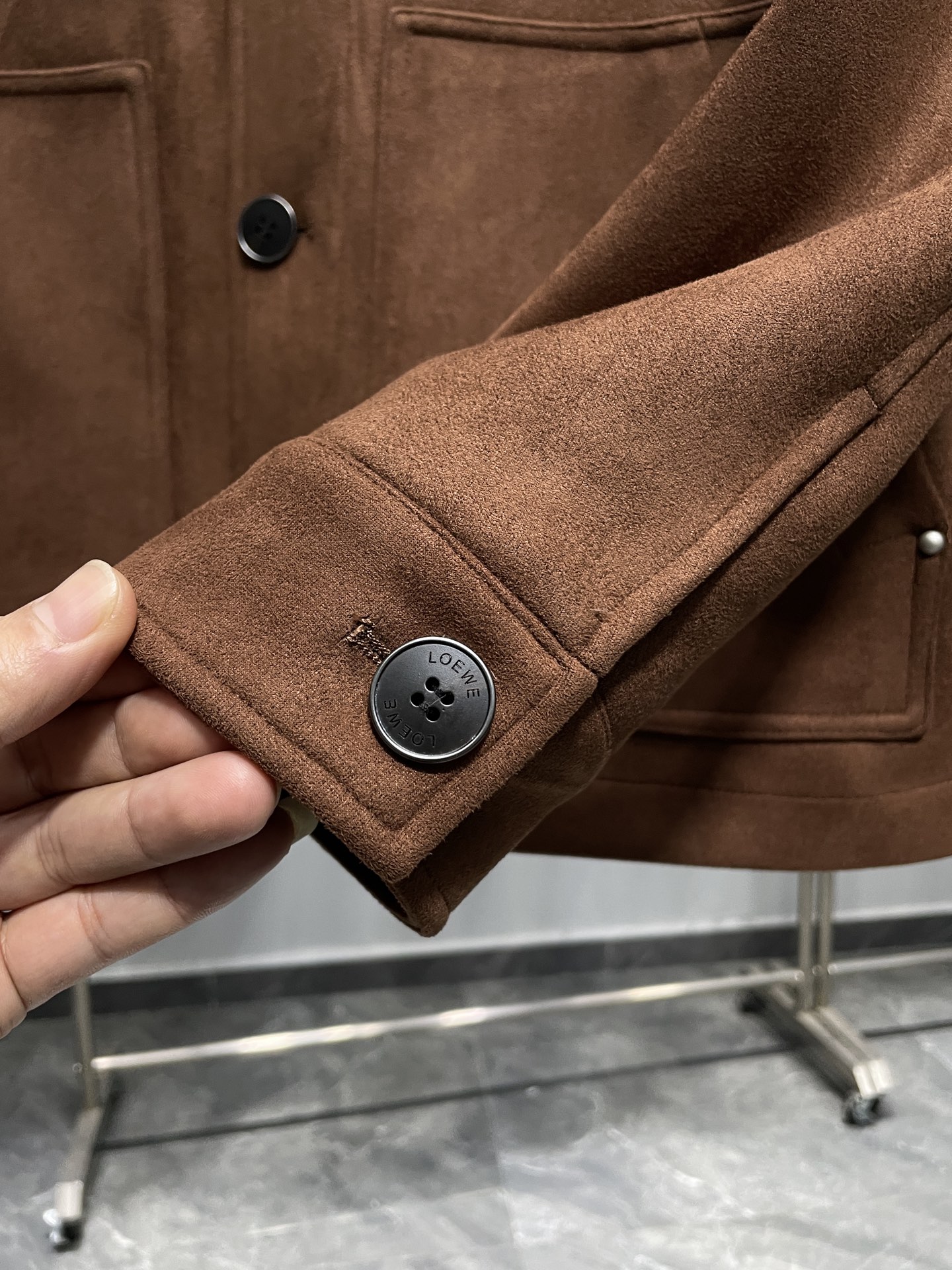 羽绒服 咖色细节图～