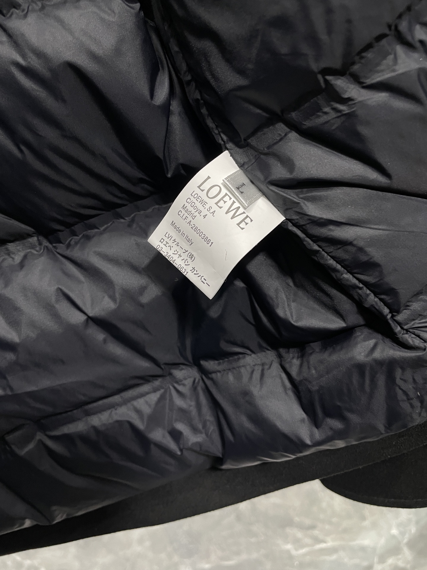 羽绒服 黑色细节图～