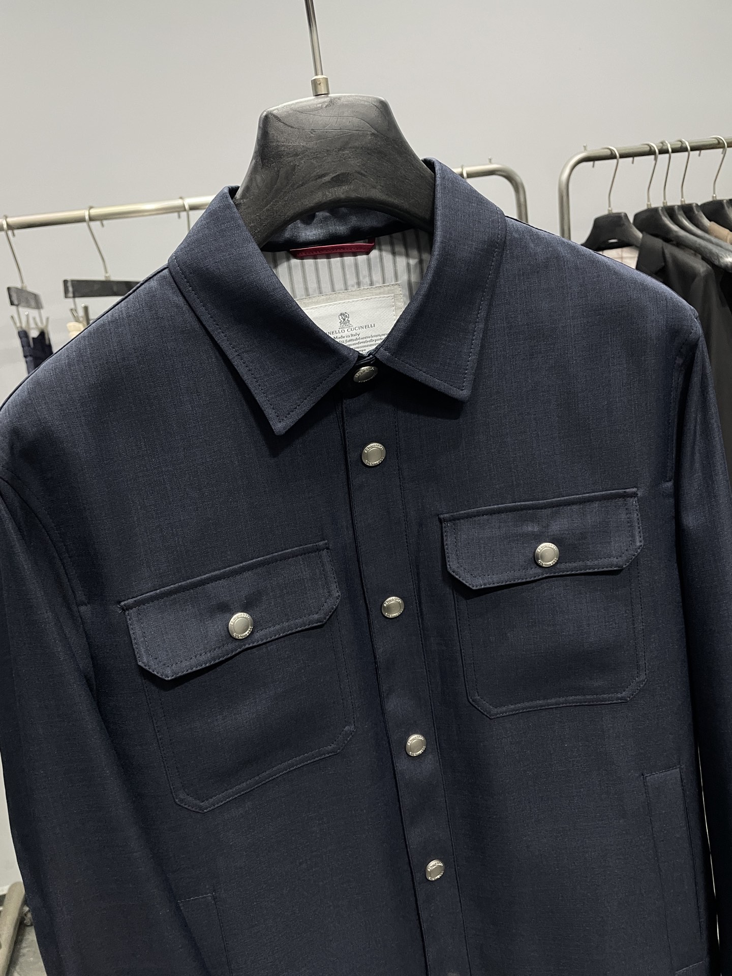 藏青色细节图～