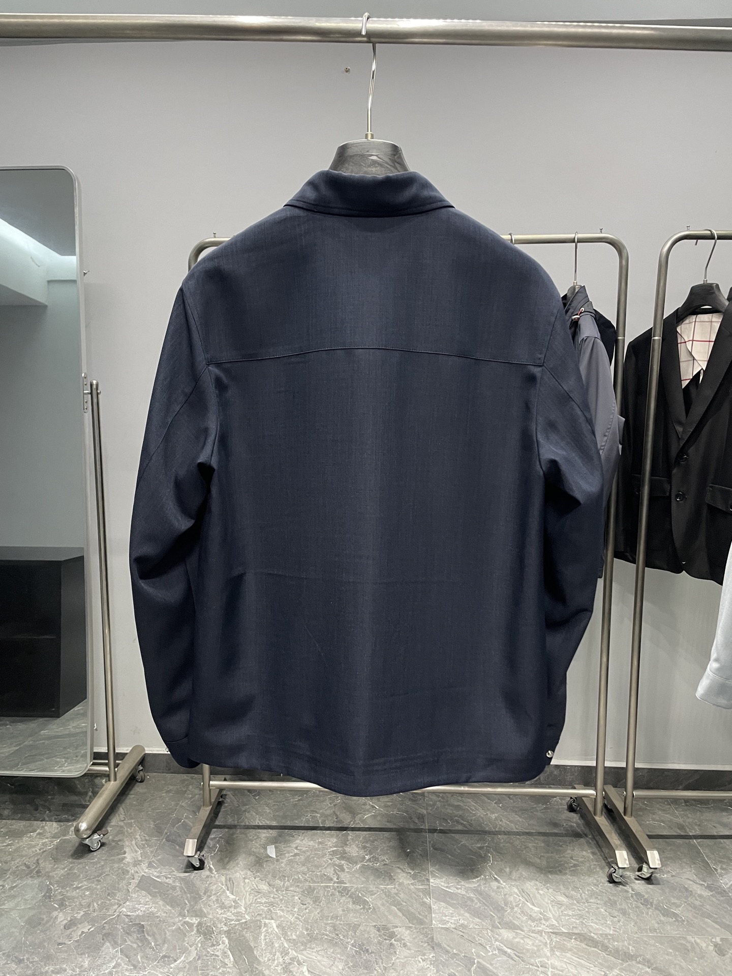 藏青色细节图～