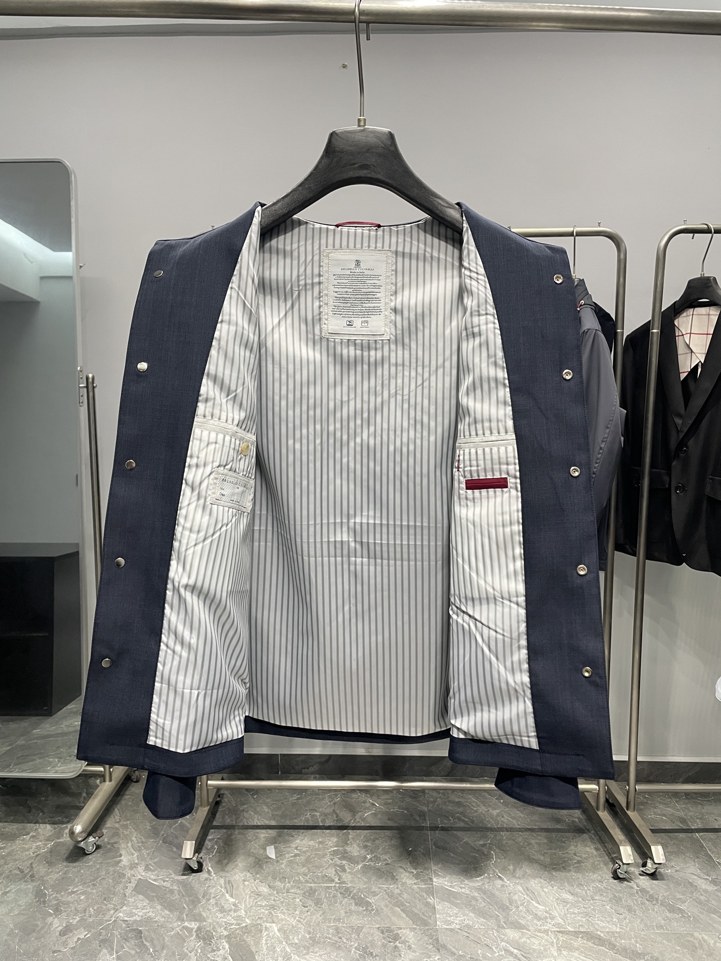 藏青色细节图～