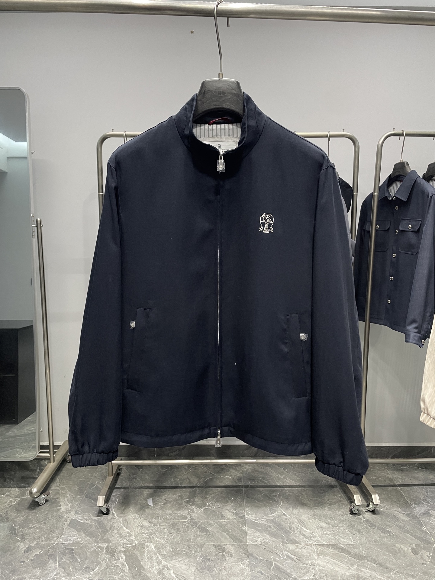 藏青色细节图～