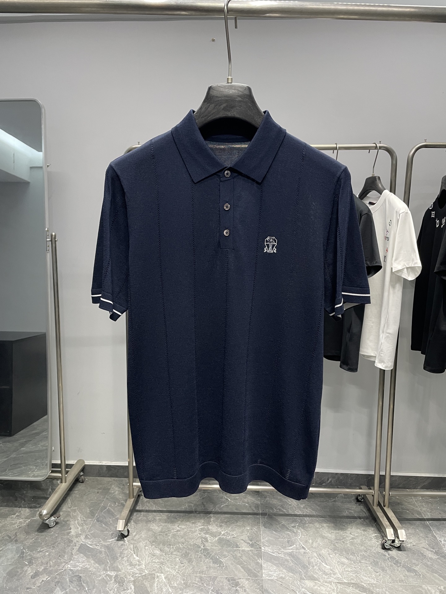 藏青色细节图～