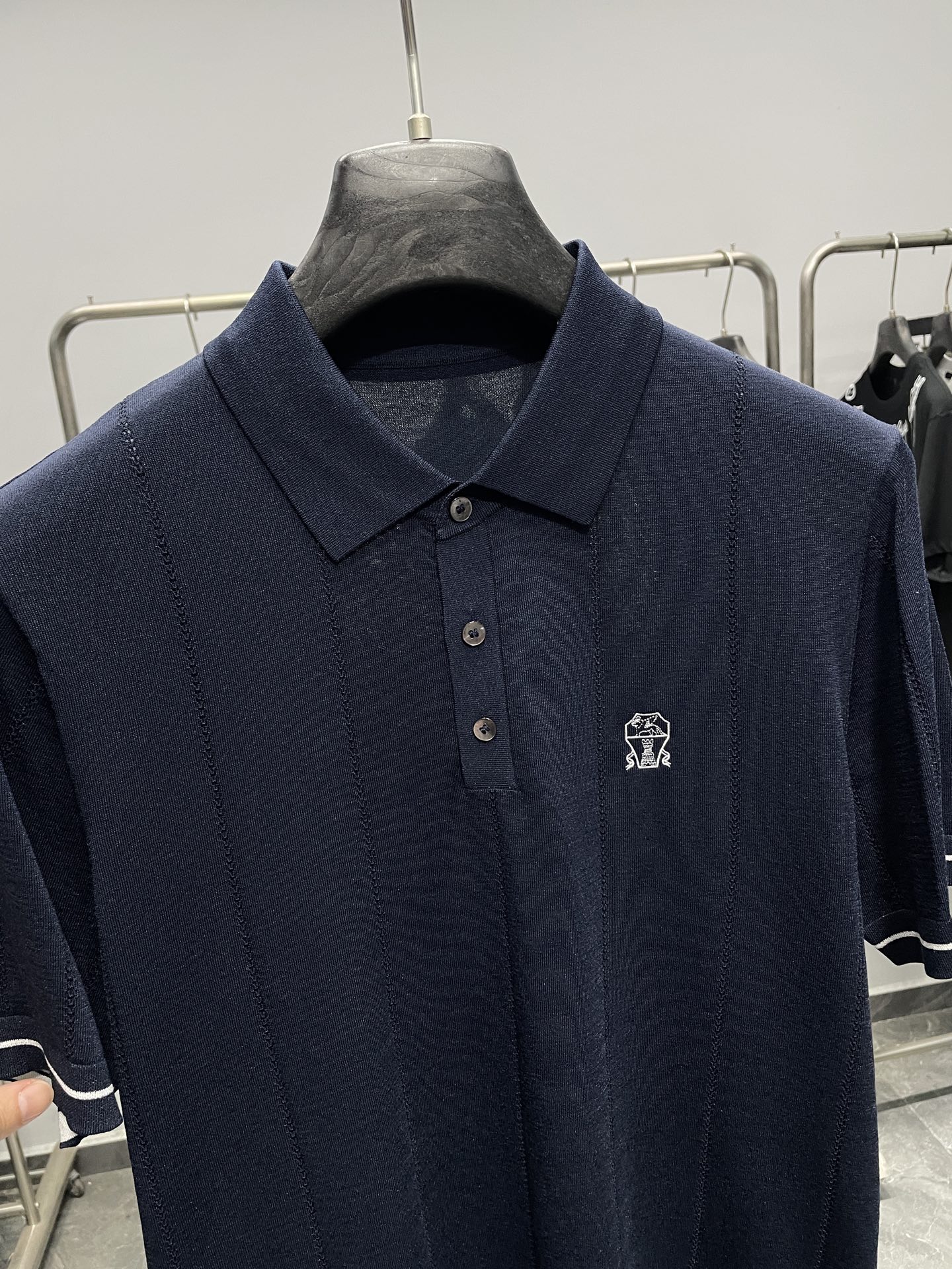 藏青色细节图～