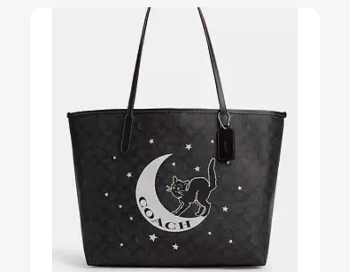 COACH official women's PVC and leather single-shoulder handbag CW451 shopping bag. image 1