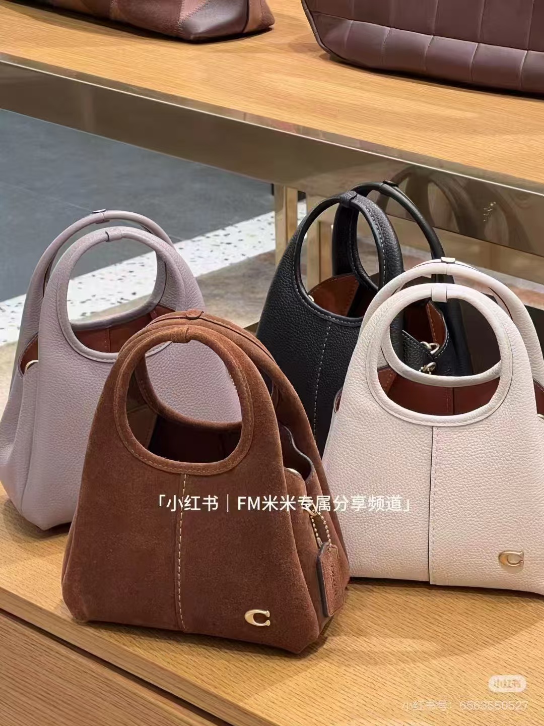 CCY32 mini Coach counter Lana 19 vegetable basket bag shoulder bag armpit bag. Dimensions 19×13×9.