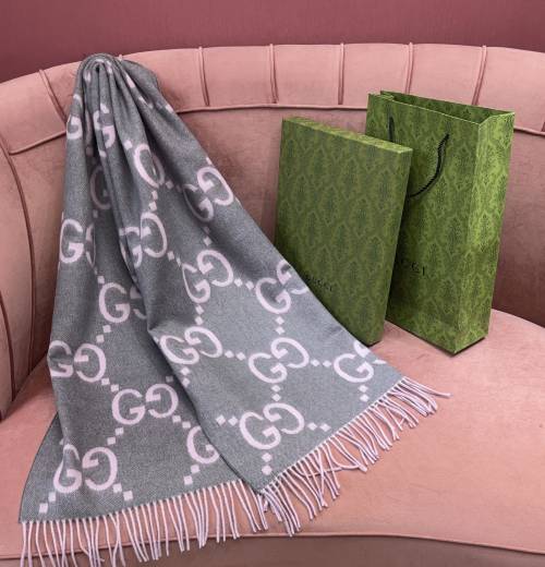 Gucci GG Jacquard Wool Scarf - Lightweight, Soft, and Stylish 45*200CM 1 Gucci GG Jacquard Wool Scarf - Lightweight, Soft, and Stylish 45*200CM