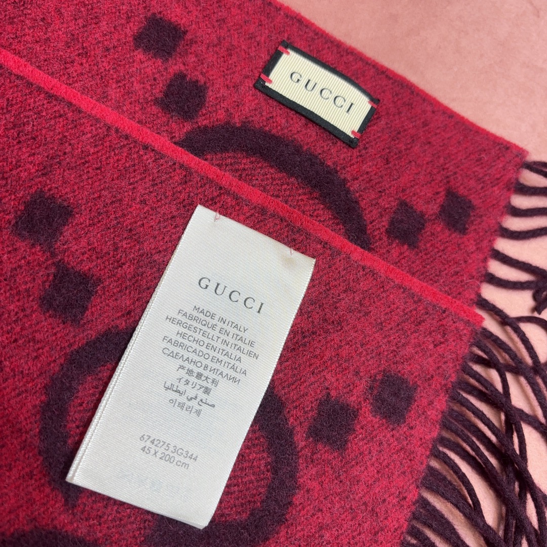 Gucci Wool Blend Scarf, GG Logo, 45 x 200 cm, Unisex, Everyday Use, Stylish 6 i1728896927 829 6