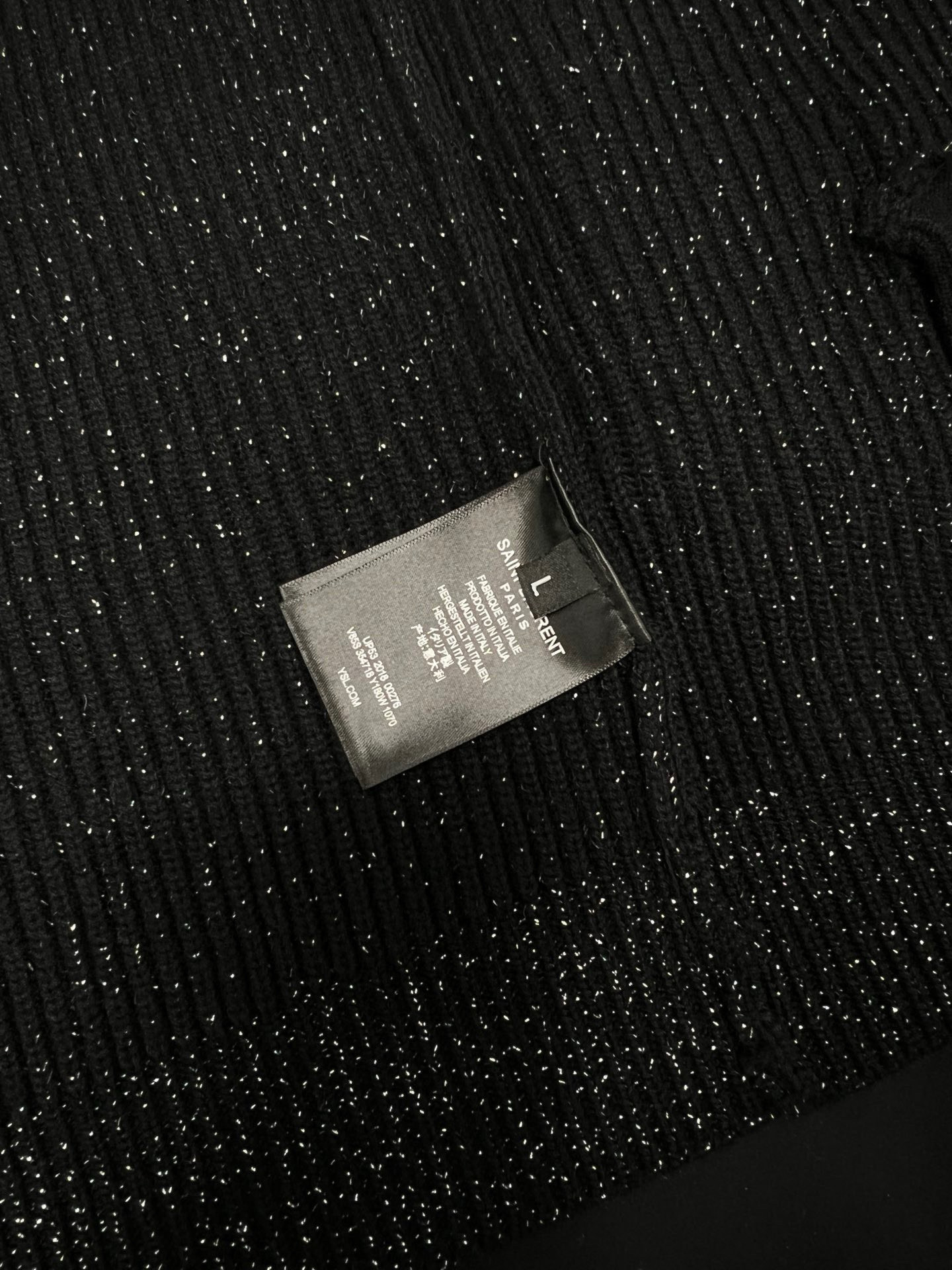 Yves Saint Laurent Silver Thread Wool Cardigan with Detachable Brooch 12 i1755248374111 2253 0 10